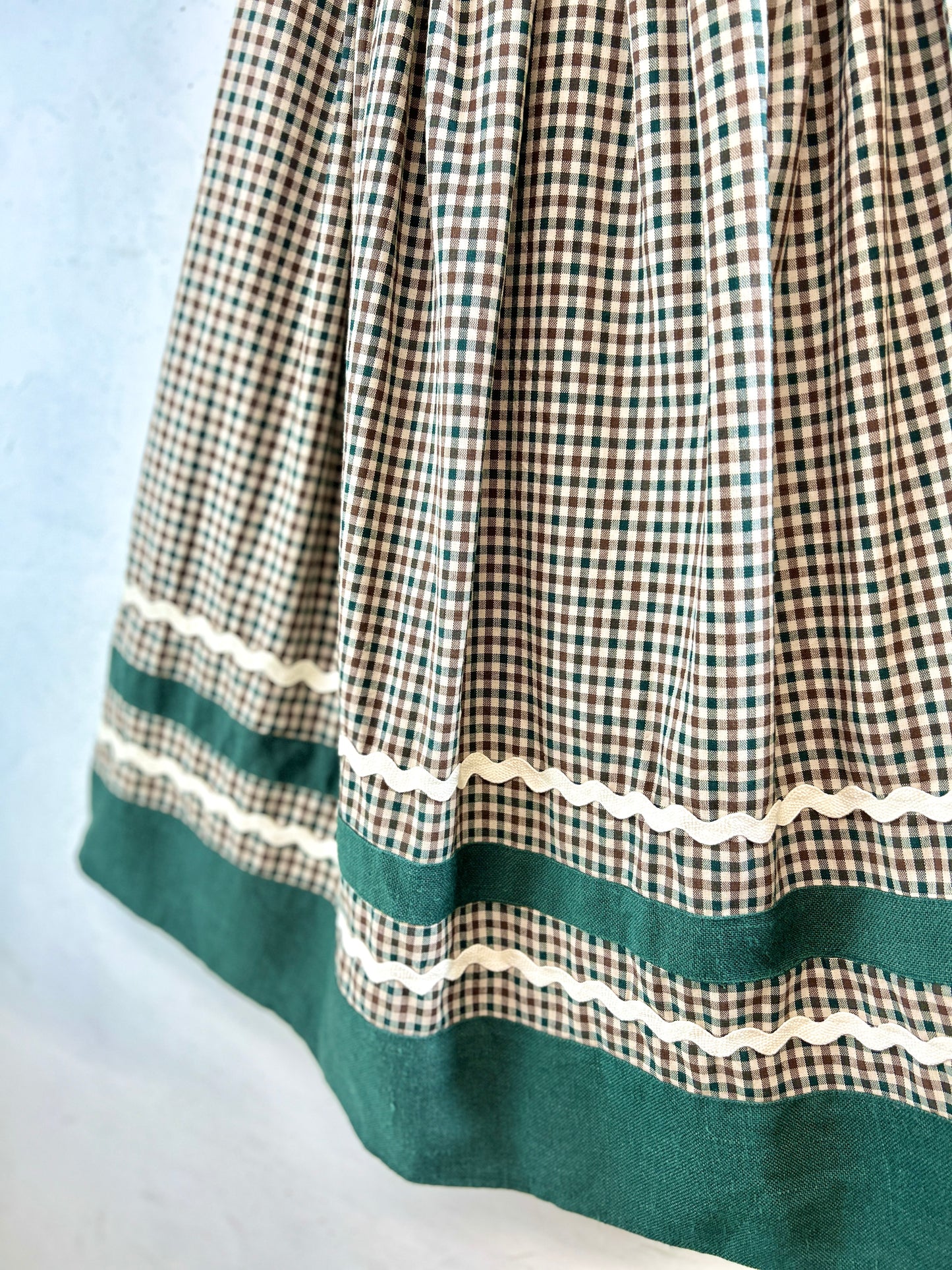 Vintage Plaid Skirt [K30889]