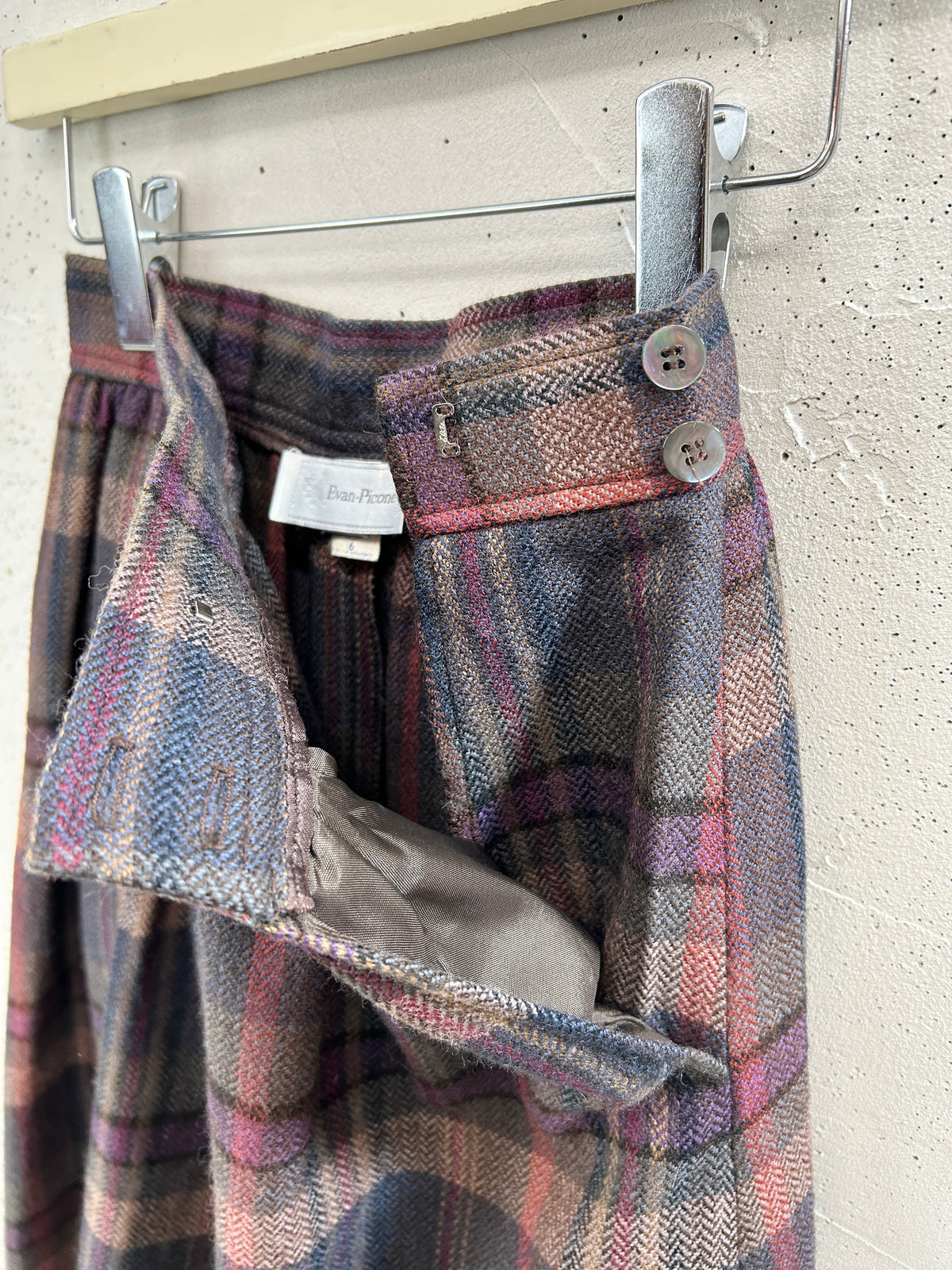 Vintage Plaid Skirt [J34052]