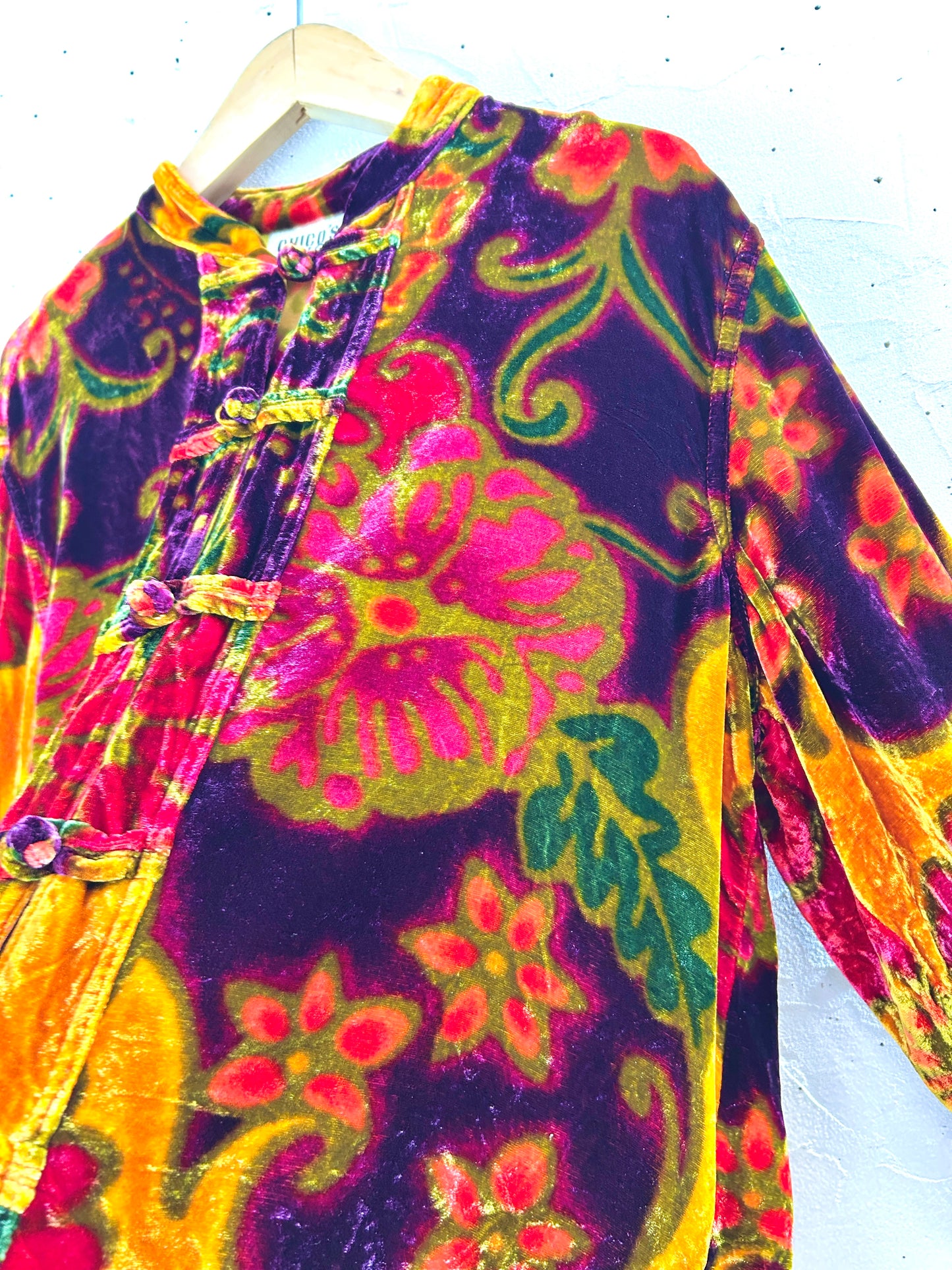 Vintage Velours China Jacket [I30268]