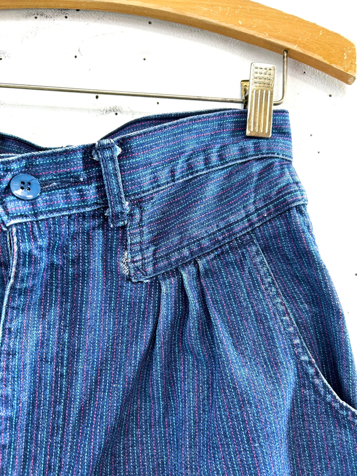 Vintage Denim Stripe Pants  [A31401]