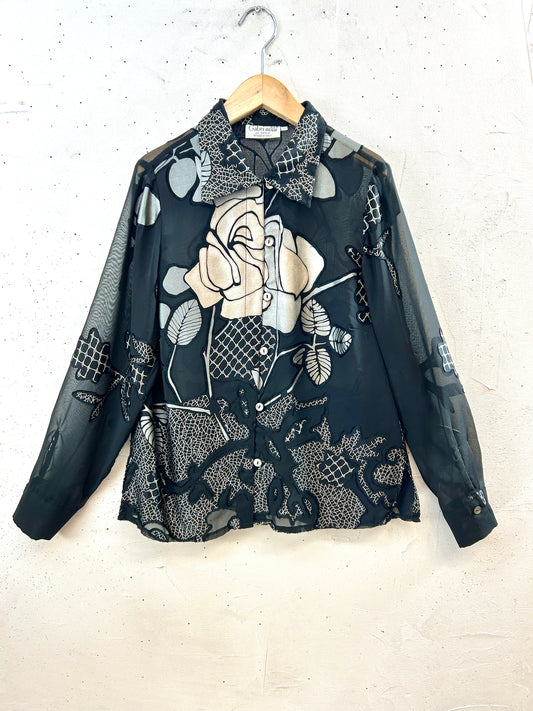 Vintage Sheer Blouse [I30369]