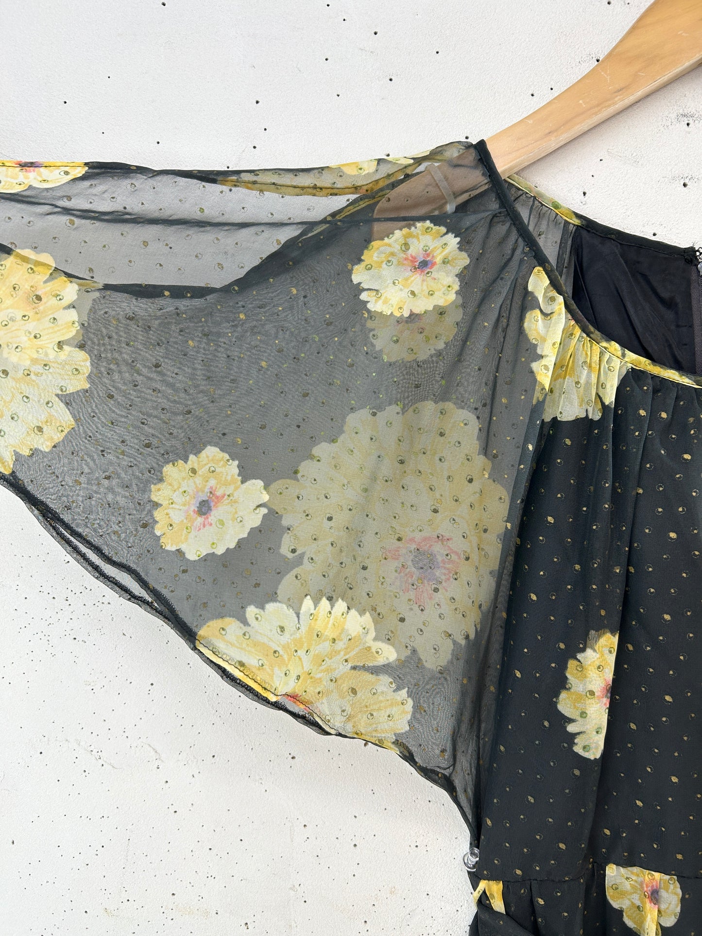 ’70s Vintage Flower Dress [H33675]