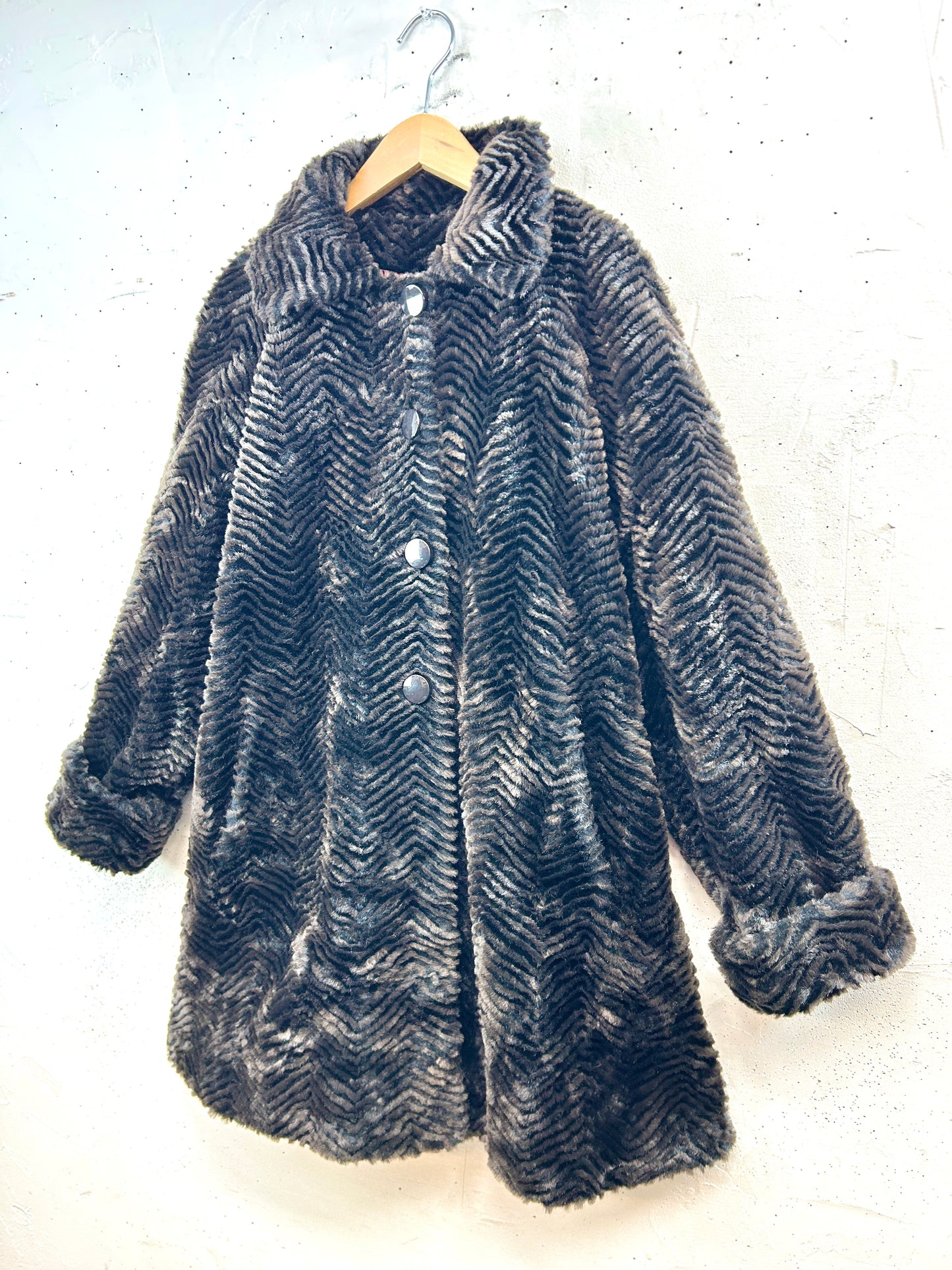 Vintage Eco Fur Jacket [L31166]