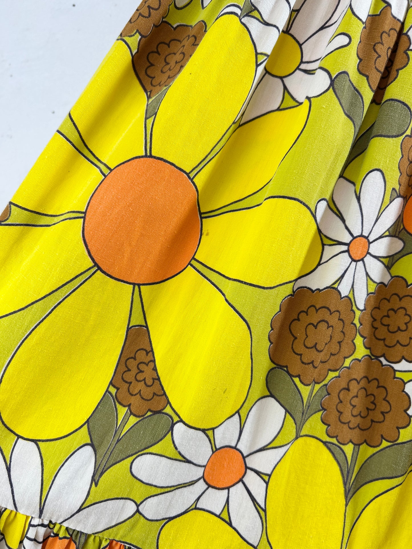 Vintage Tiered Skirt '70s Flower [H30809]