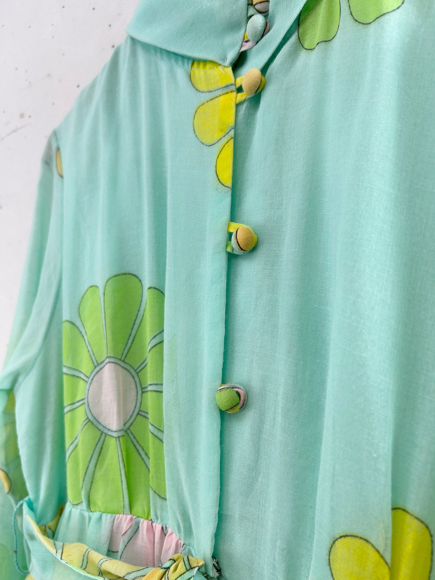 Vintage '70s Flower Dress [H30806]