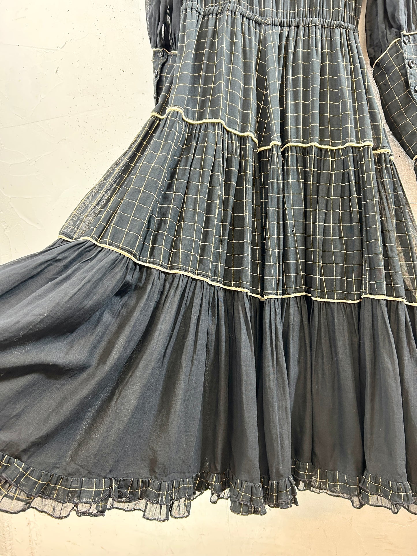 Vintage Black Dress [H30952]