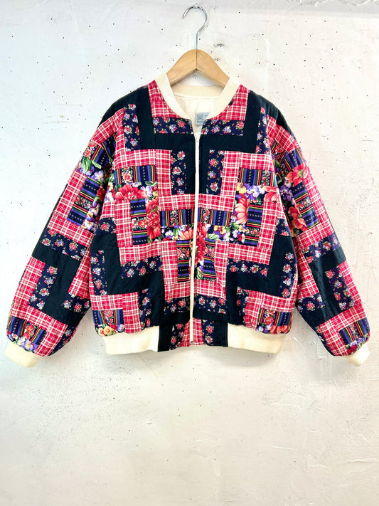 Vintage Patchwork Jacket MADE IN USA [B31716]