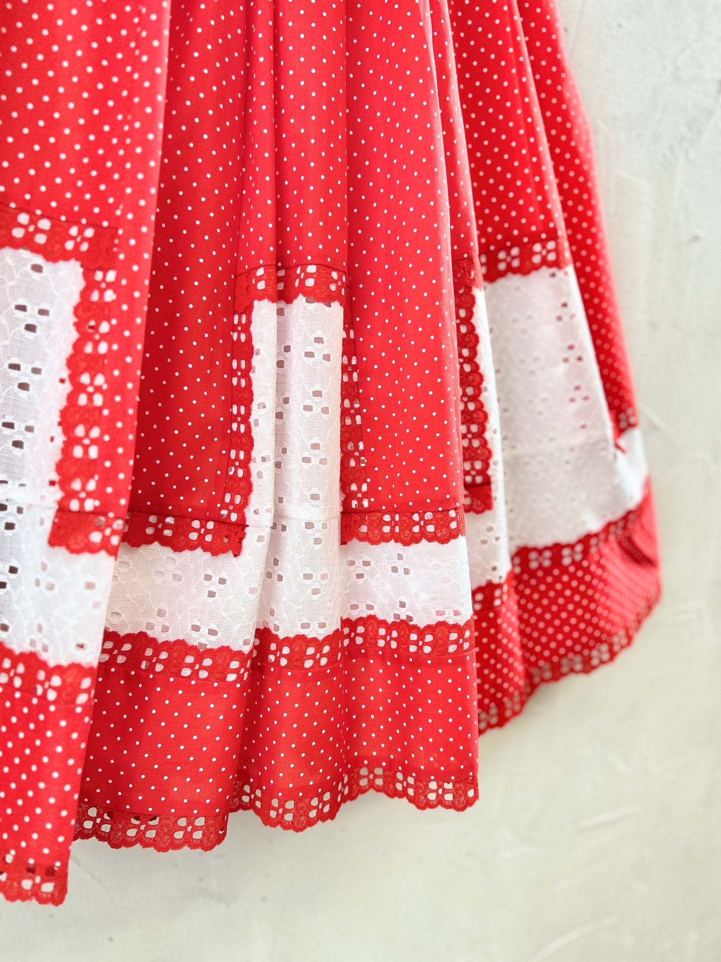 ’70s Patchwork Skirt 〜carefree fashions〜 [H30865]