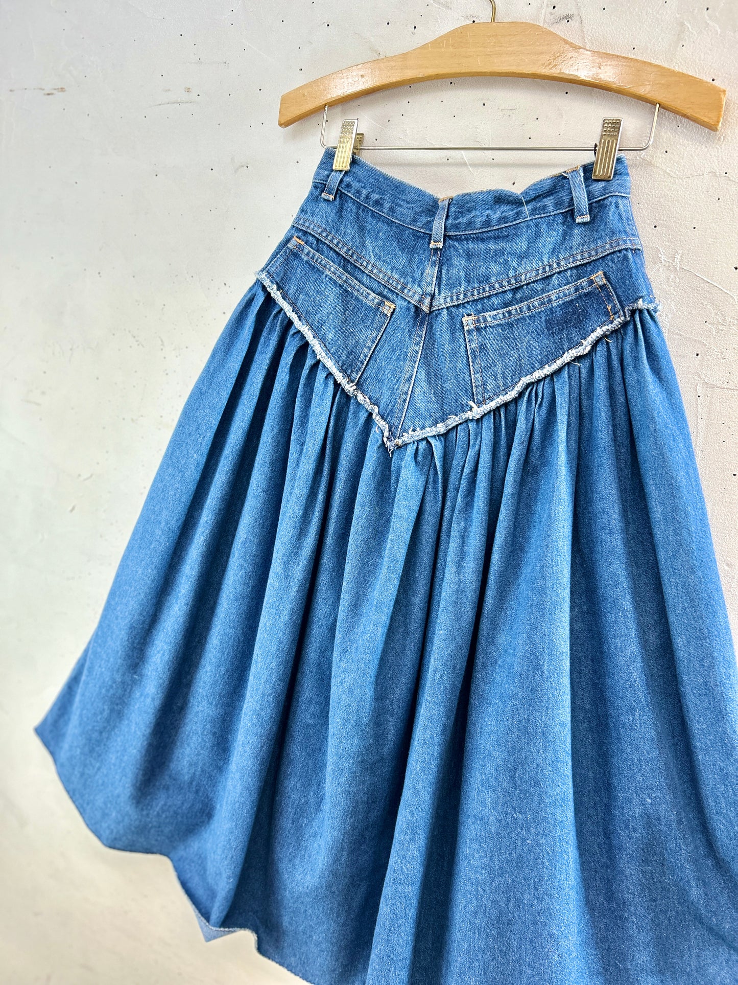 Vintage Custom Denim Skirt [J30555]