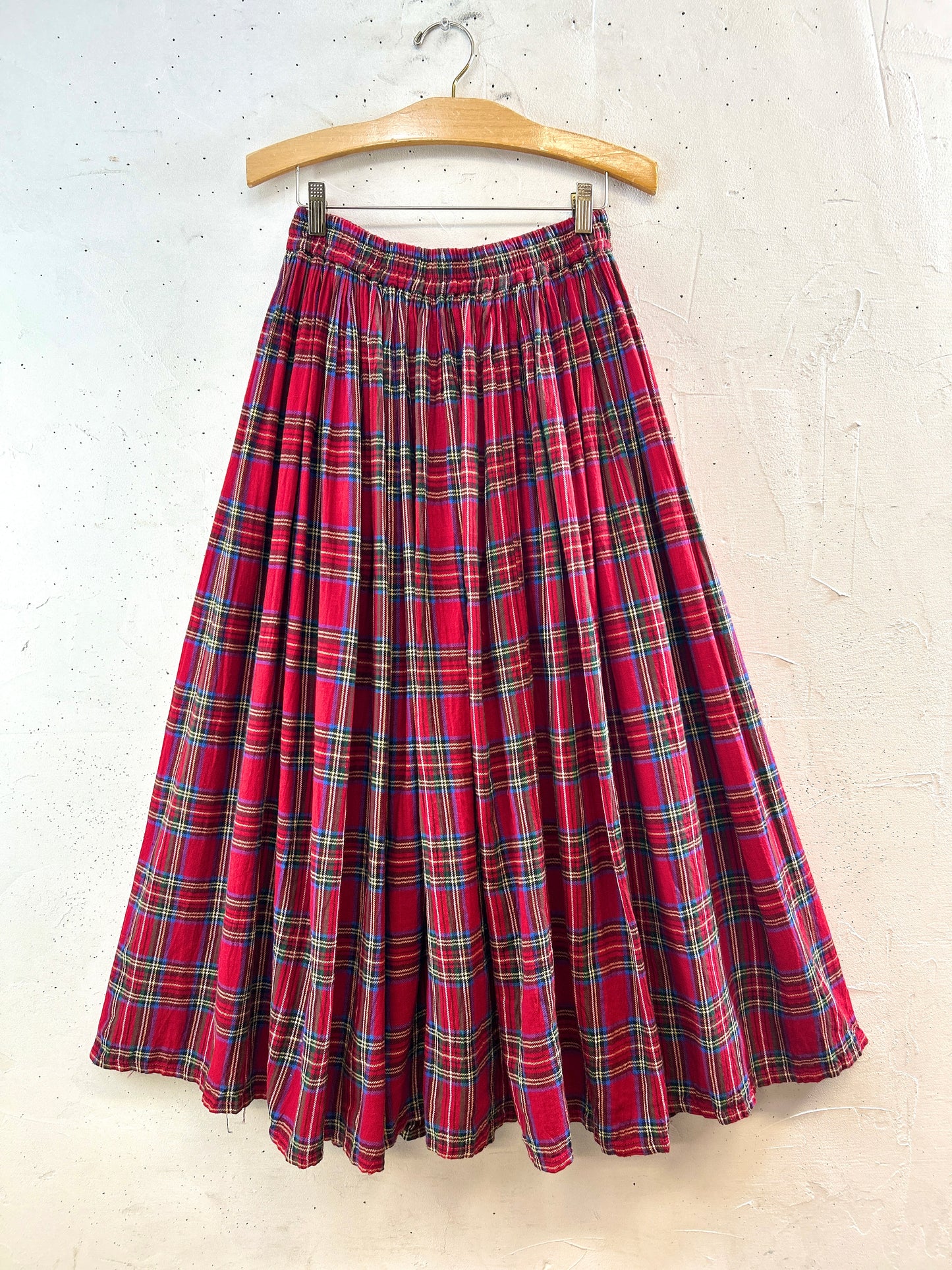 Vintage plaid Skirt [K30730]