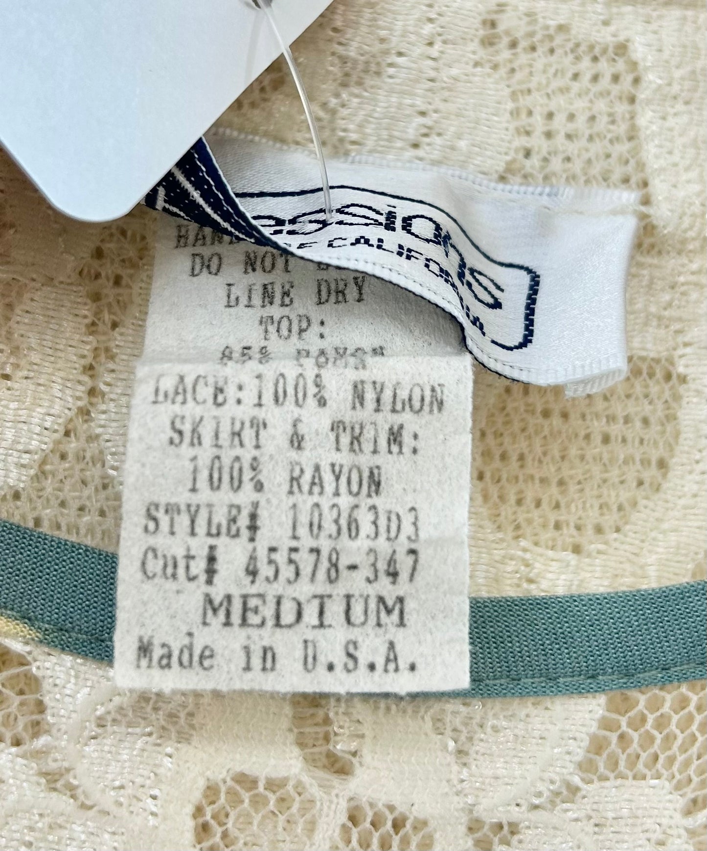 Vintage Layered Design Dress MADE IN USA [G30768]