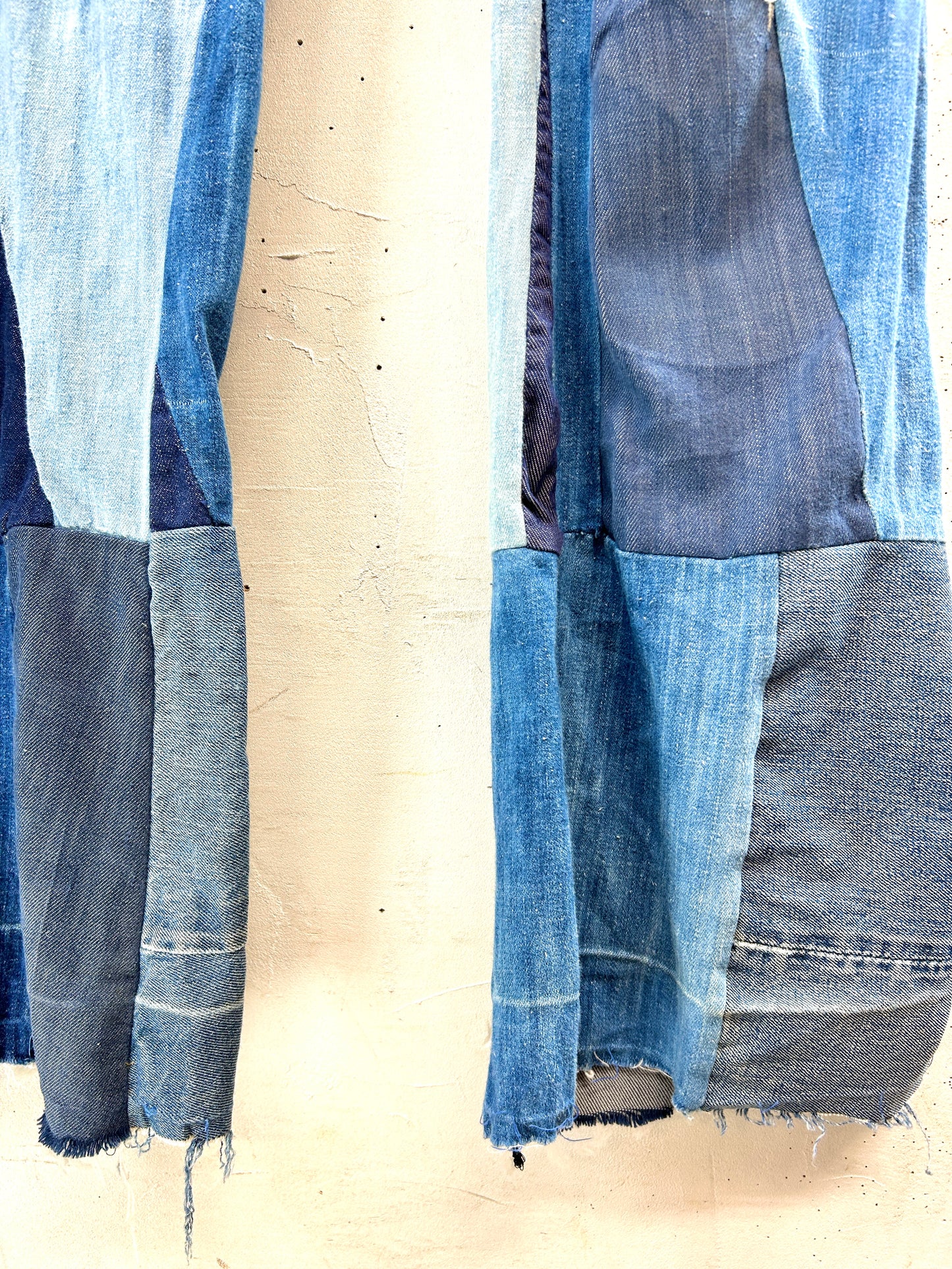 Vintage Crazy Denim Patchwork Pants[F32634]