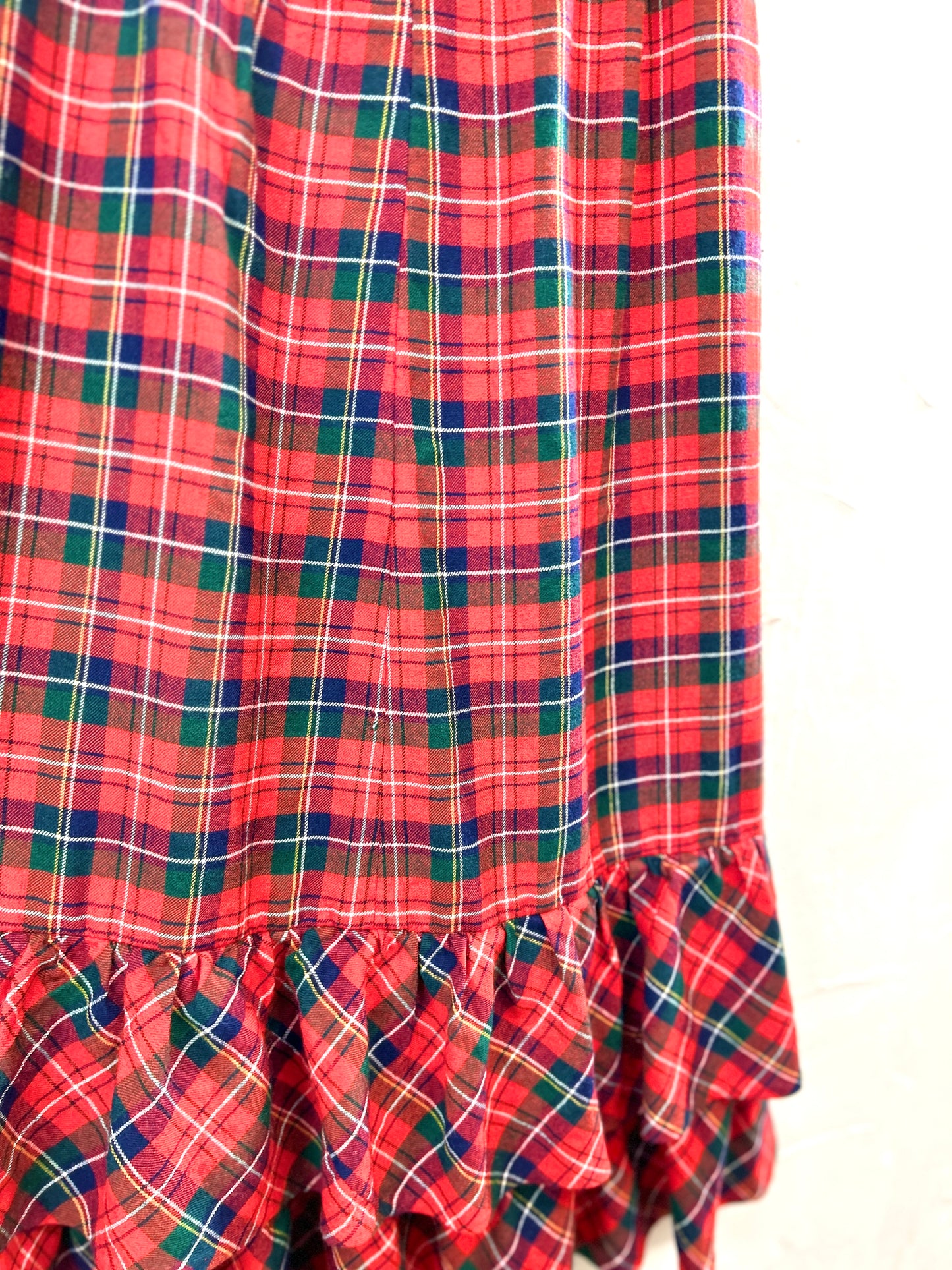 Vintage Plaid Skirt   [L31089]