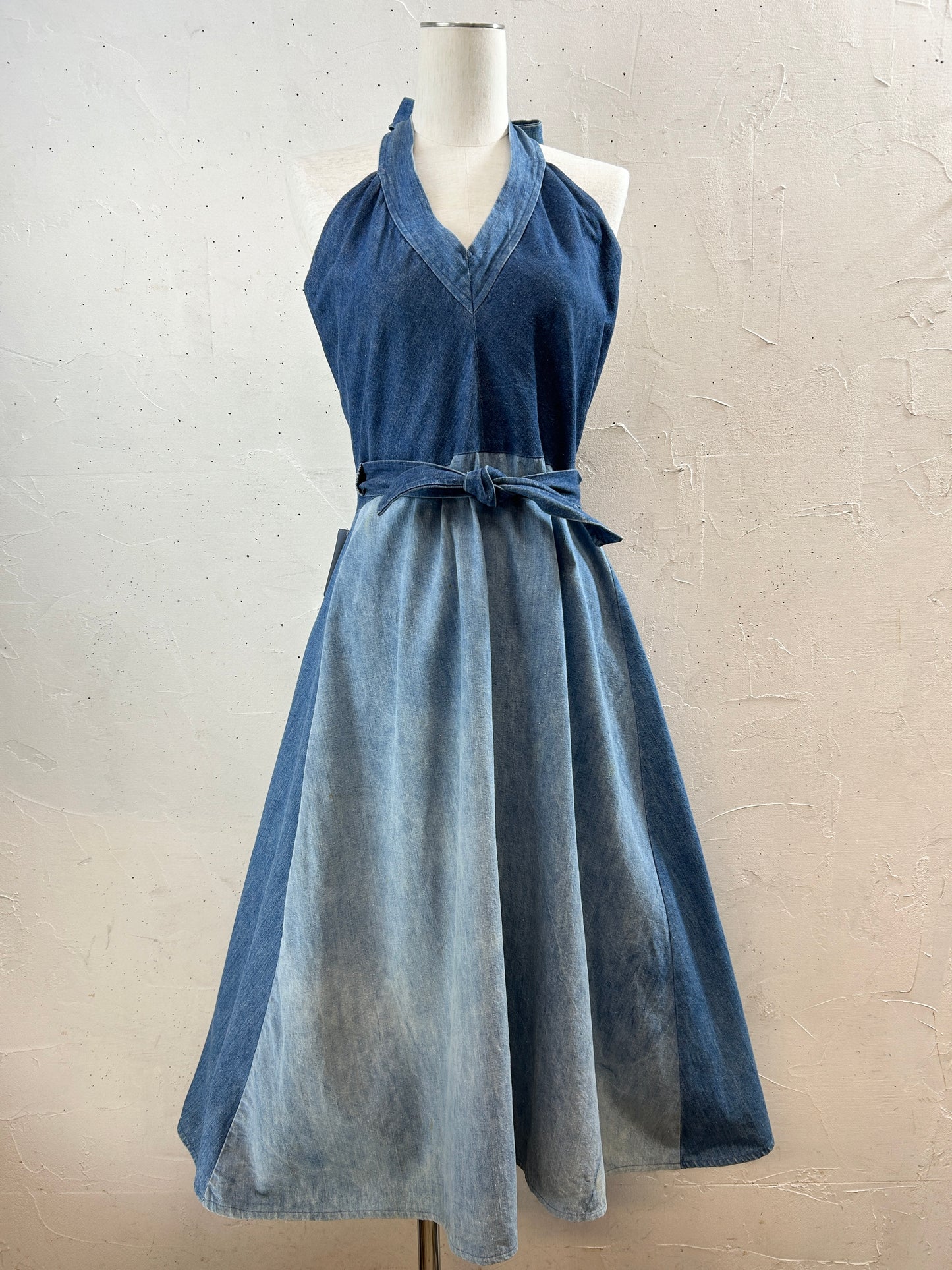 Vintage Dress '70s Denim [H30837]