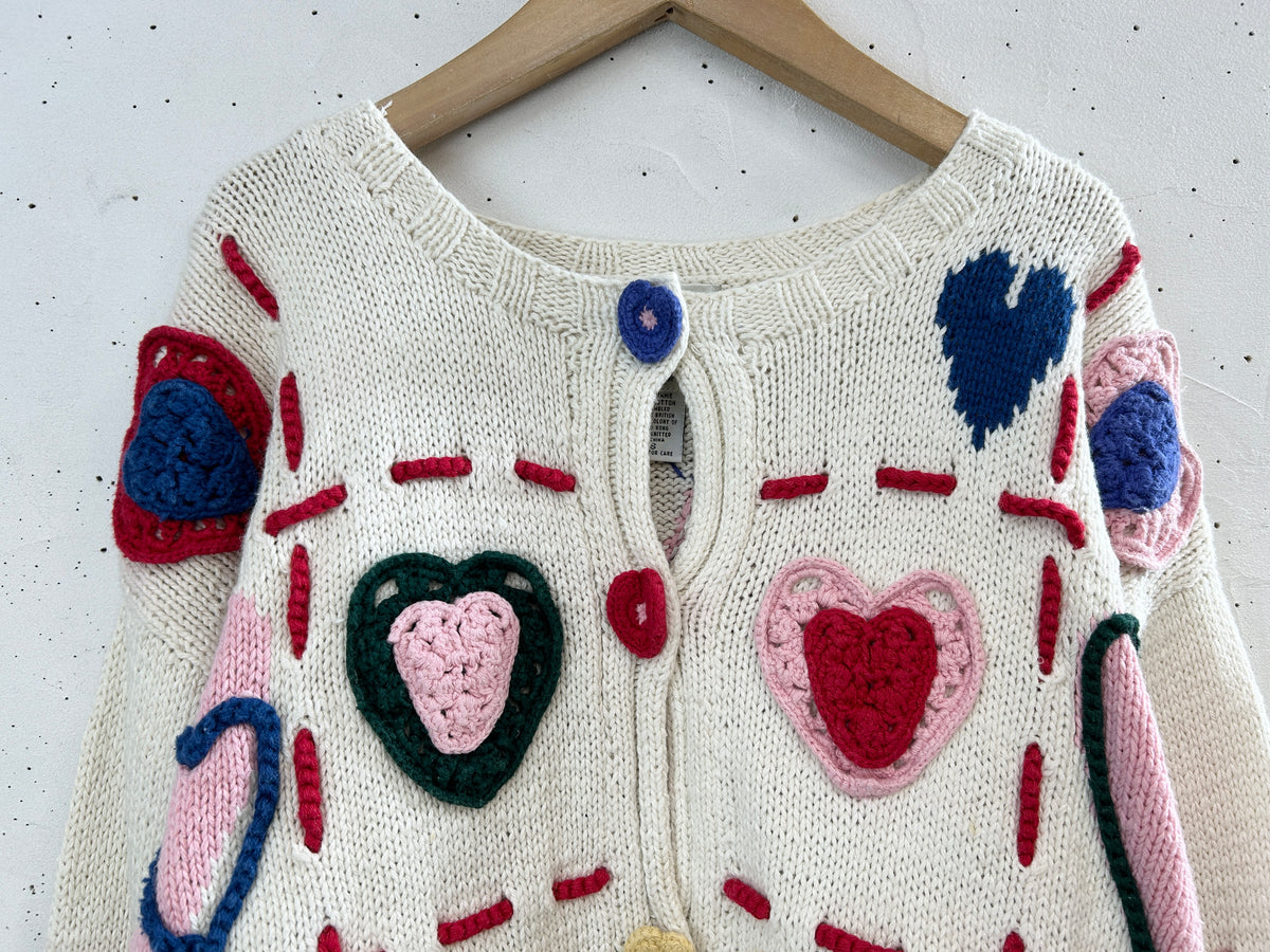 Vintage Cotton Knit Cardigan  [I33912]