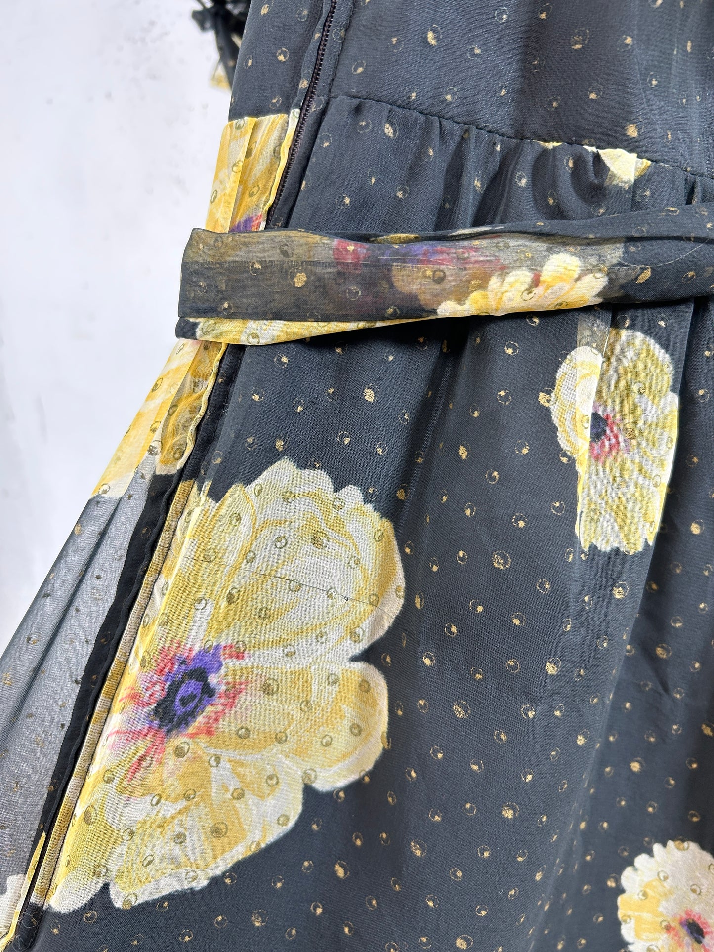 ’70s Vintage Flower Dress [H33675]