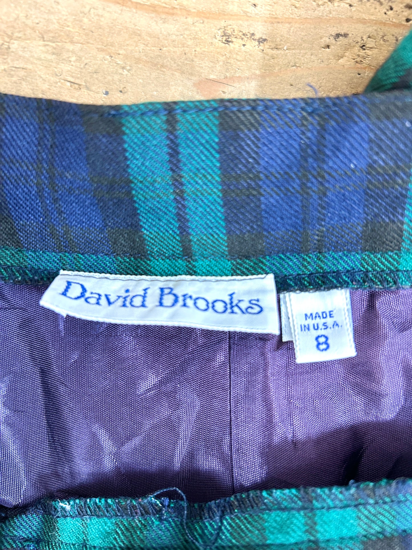 Vintage Plaid Wool Pants [I30276]