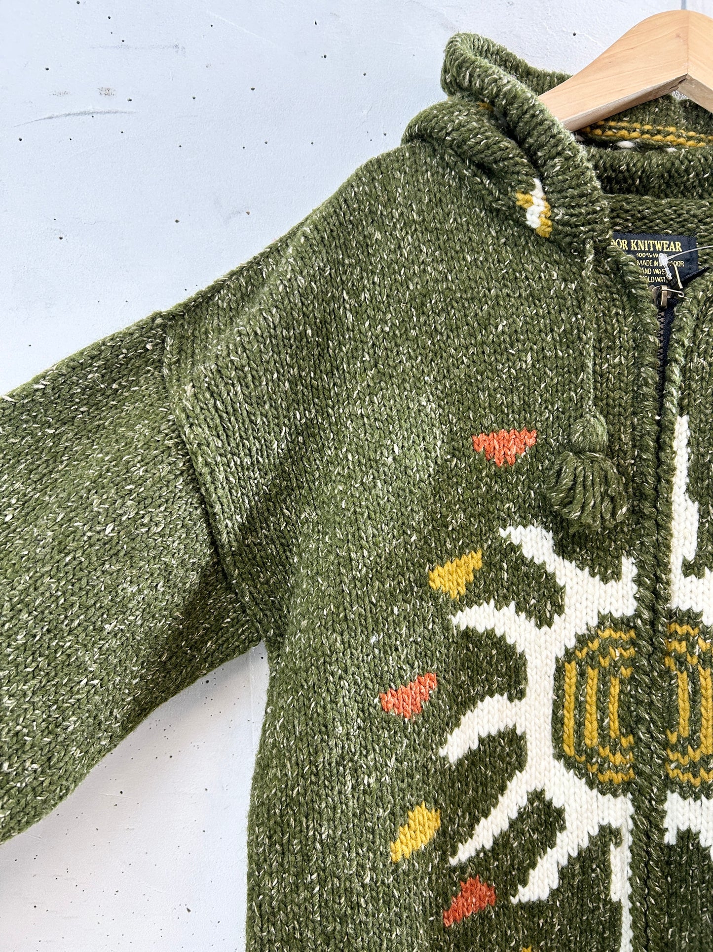 Vintage Hand Knit Made in ECUADOR [K30902]