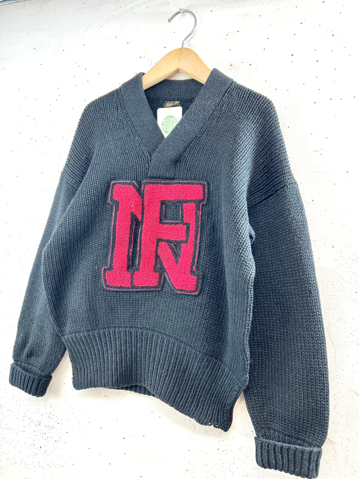 '50sVintage Lettered Knit Sweater[A31357]