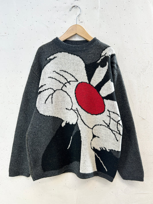 Vintage Knit Sweater 〜LOONEY TUNES〜 [J30462]