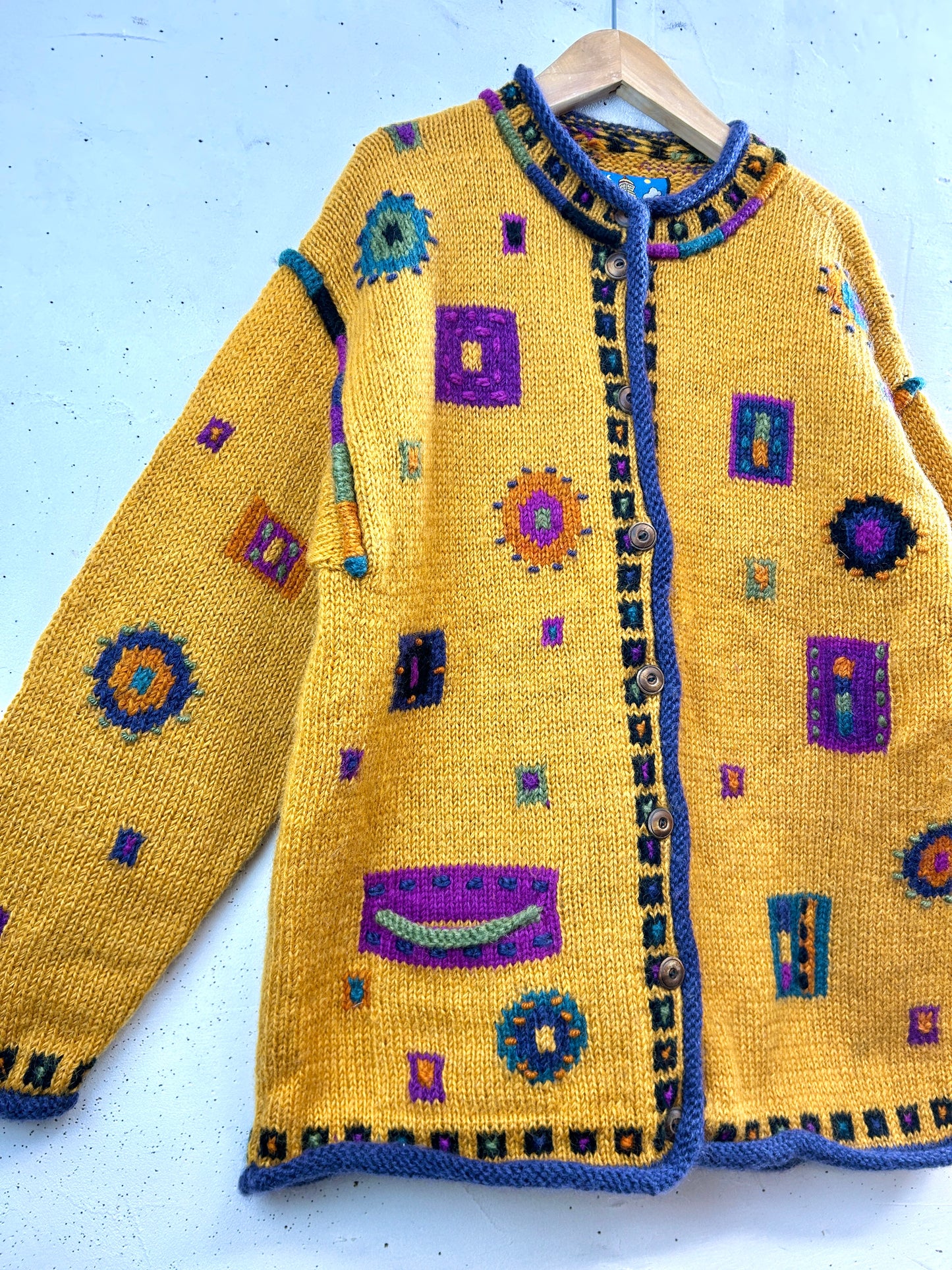 Vintage Hand Knit Cardigan [L31063]