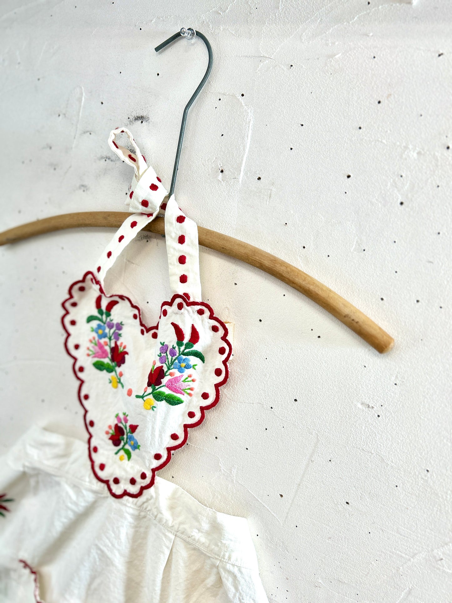 Vintage Embroidery Apron [A31292]