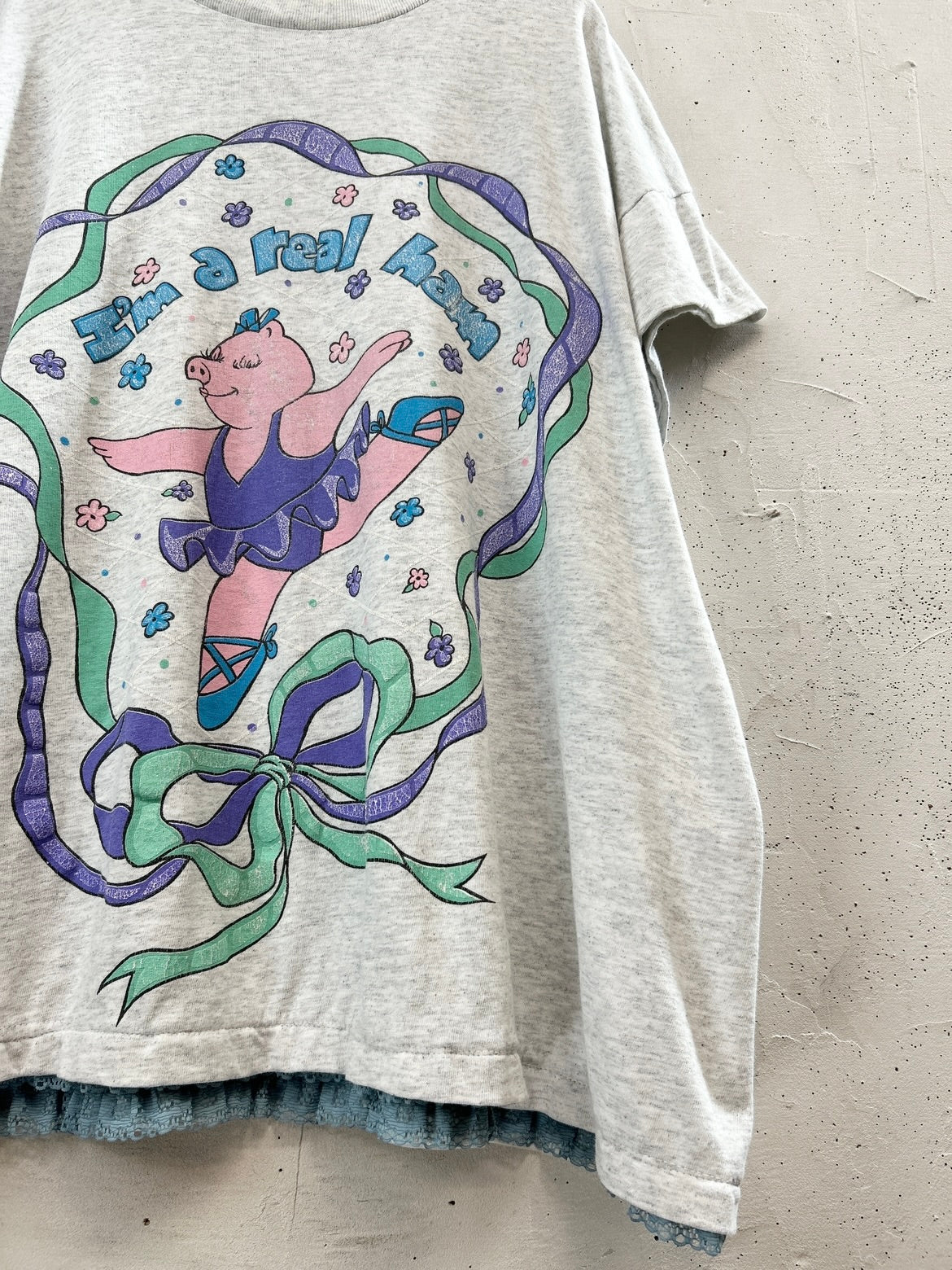 Vintage T Shirt 〜Funny dot CRAZY〜 [E32268]