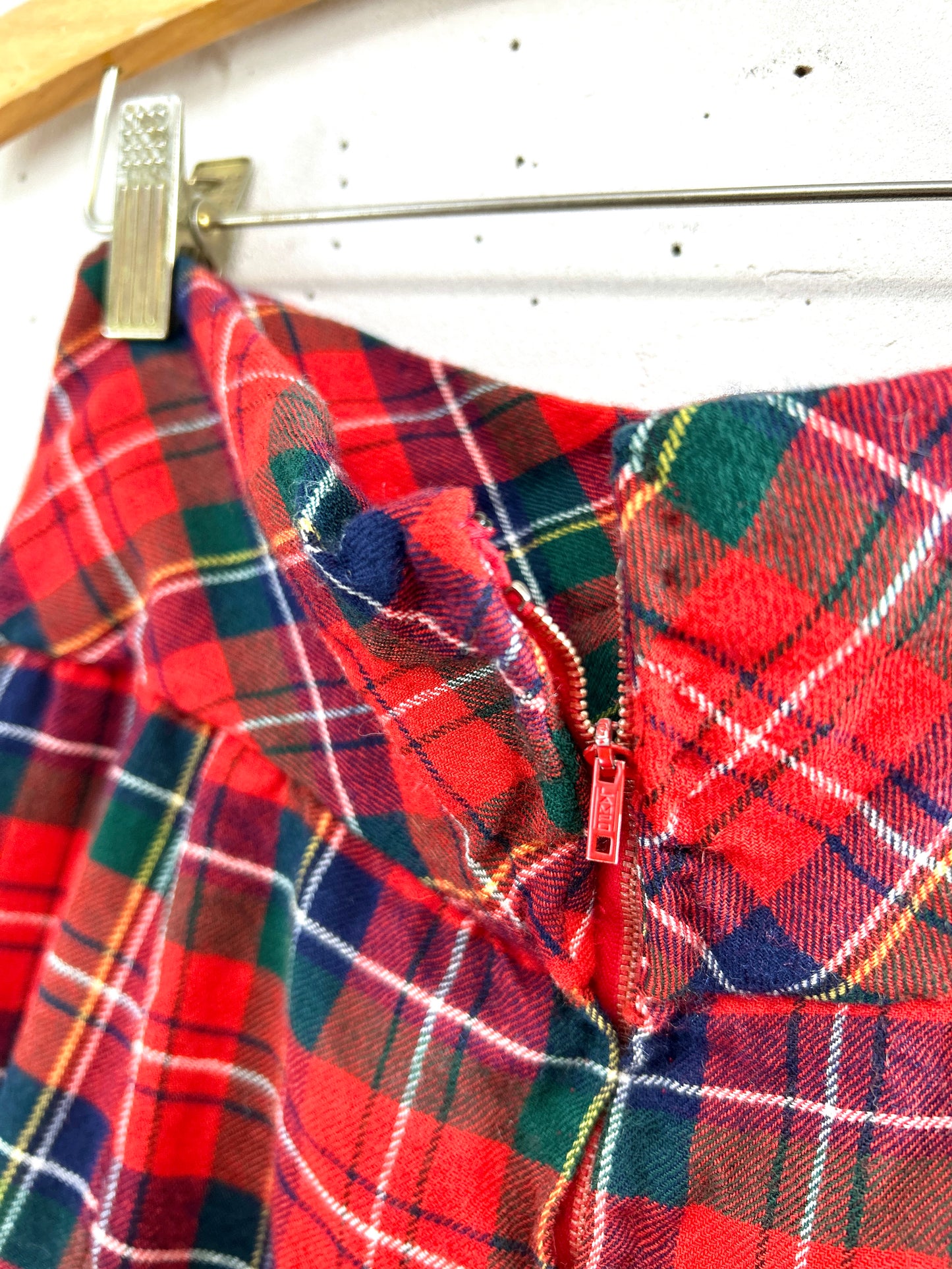Vintage Plaid Skirt   [L31089]