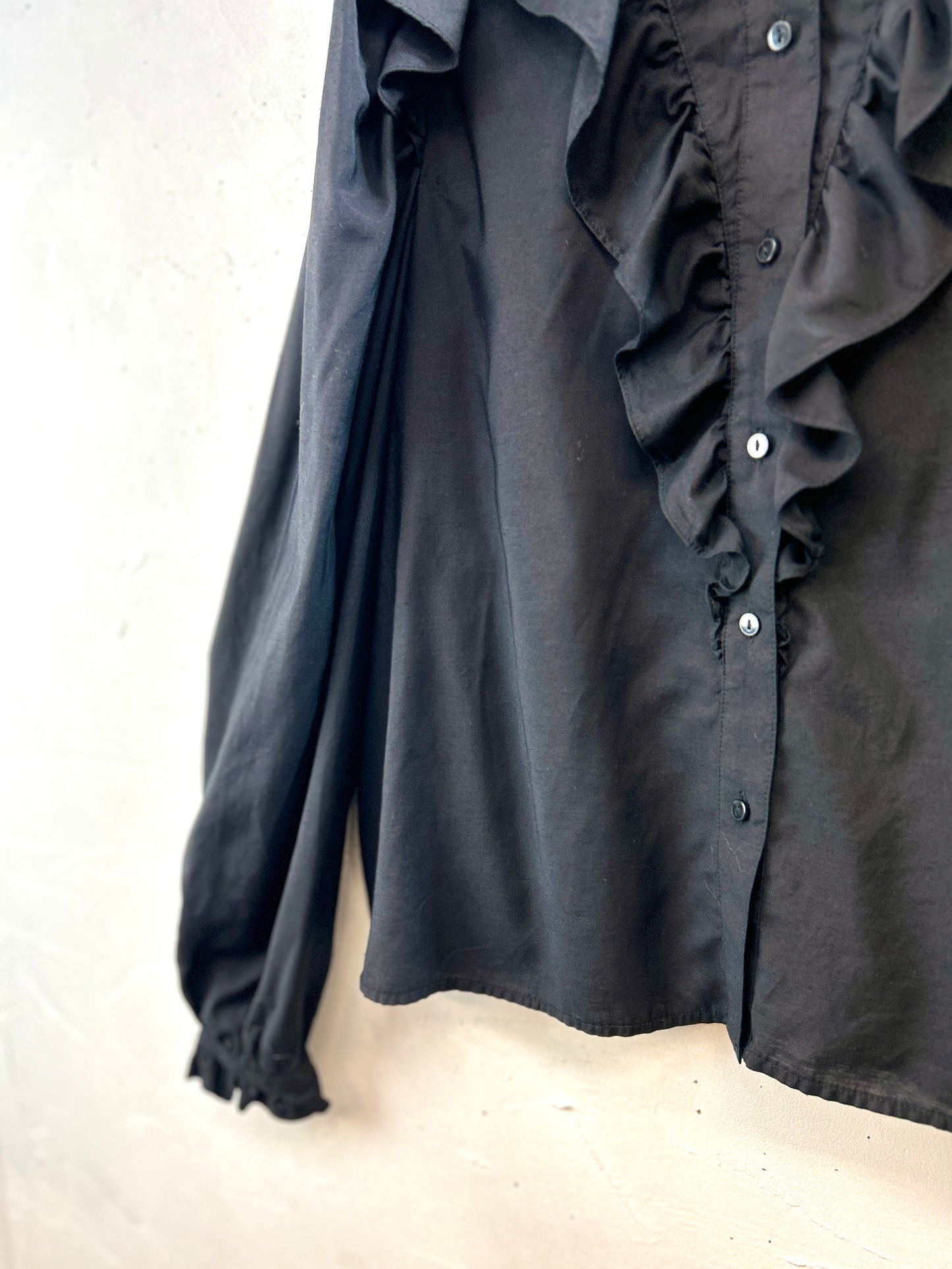 Vintage Black Blouse  [K30862]