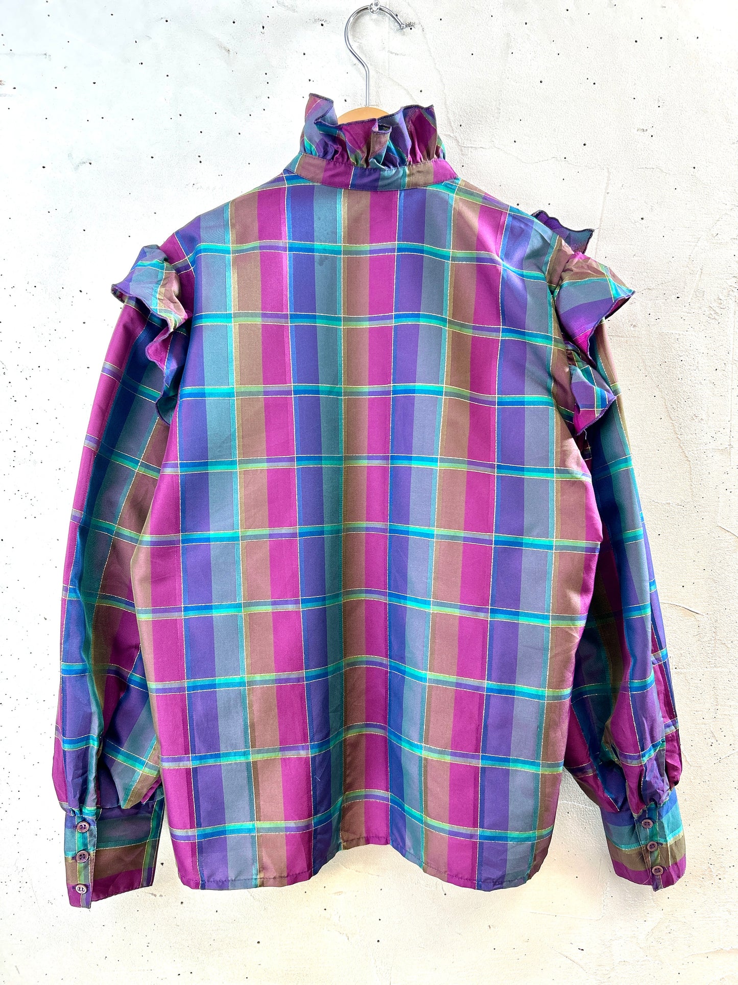 ’70s Vintage Plaid Shirt [H30942]