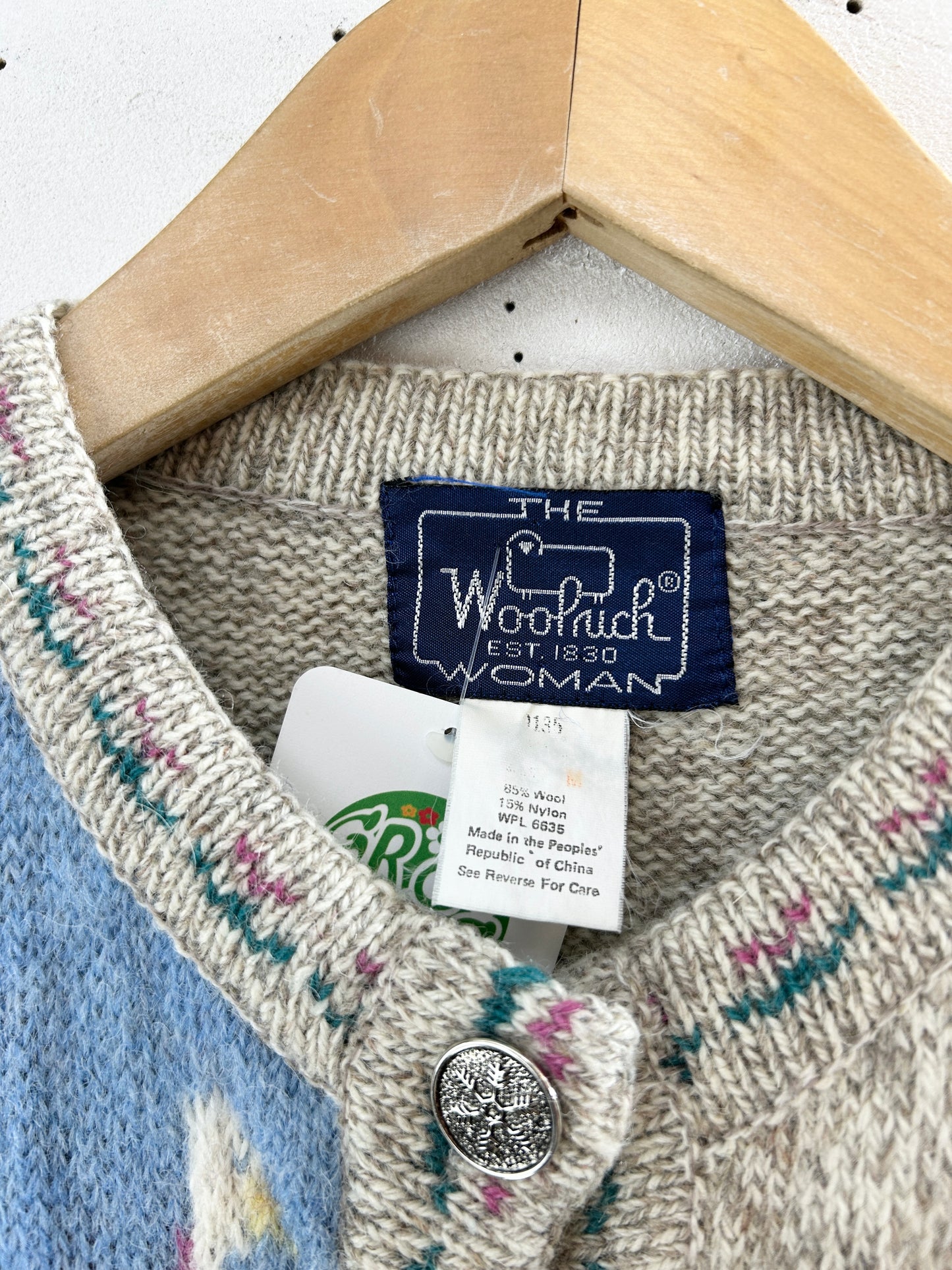 Vintage Knit Cardigan 〜Woolrich〜 [J30538]