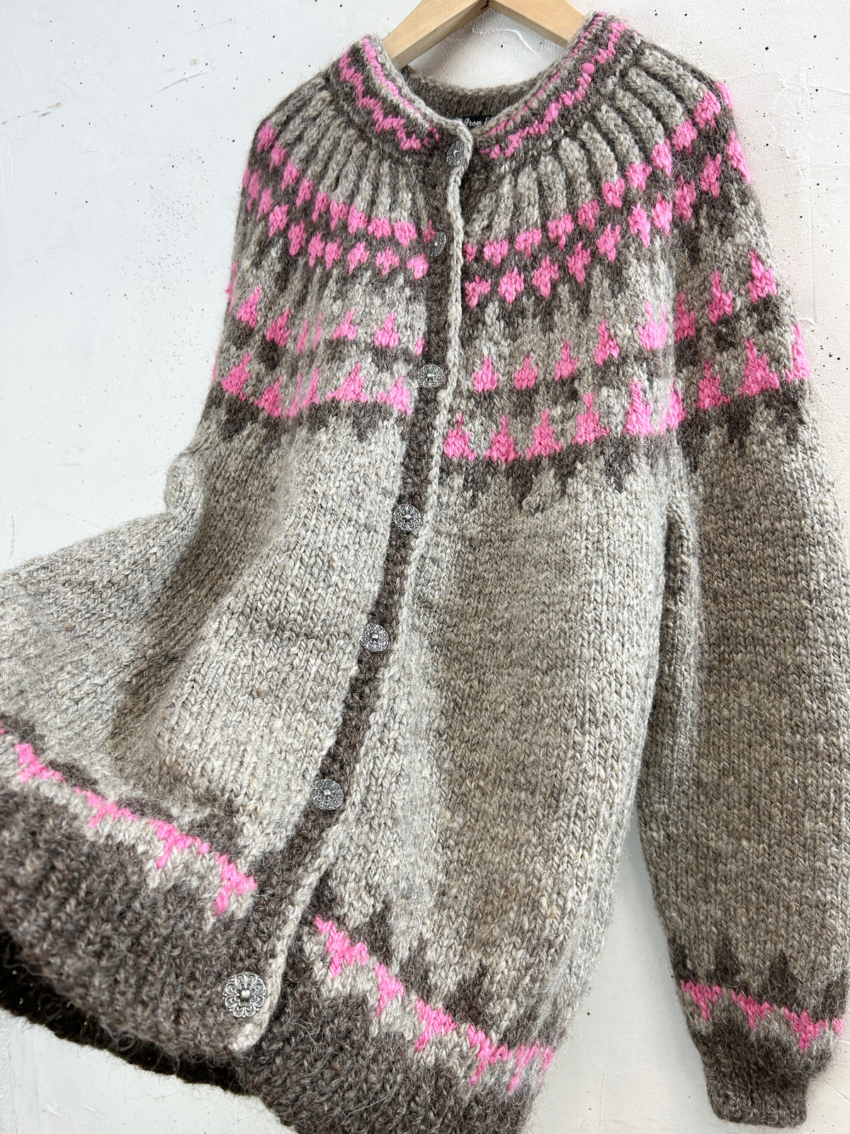 Vintage Knit Cardigan [J34327］