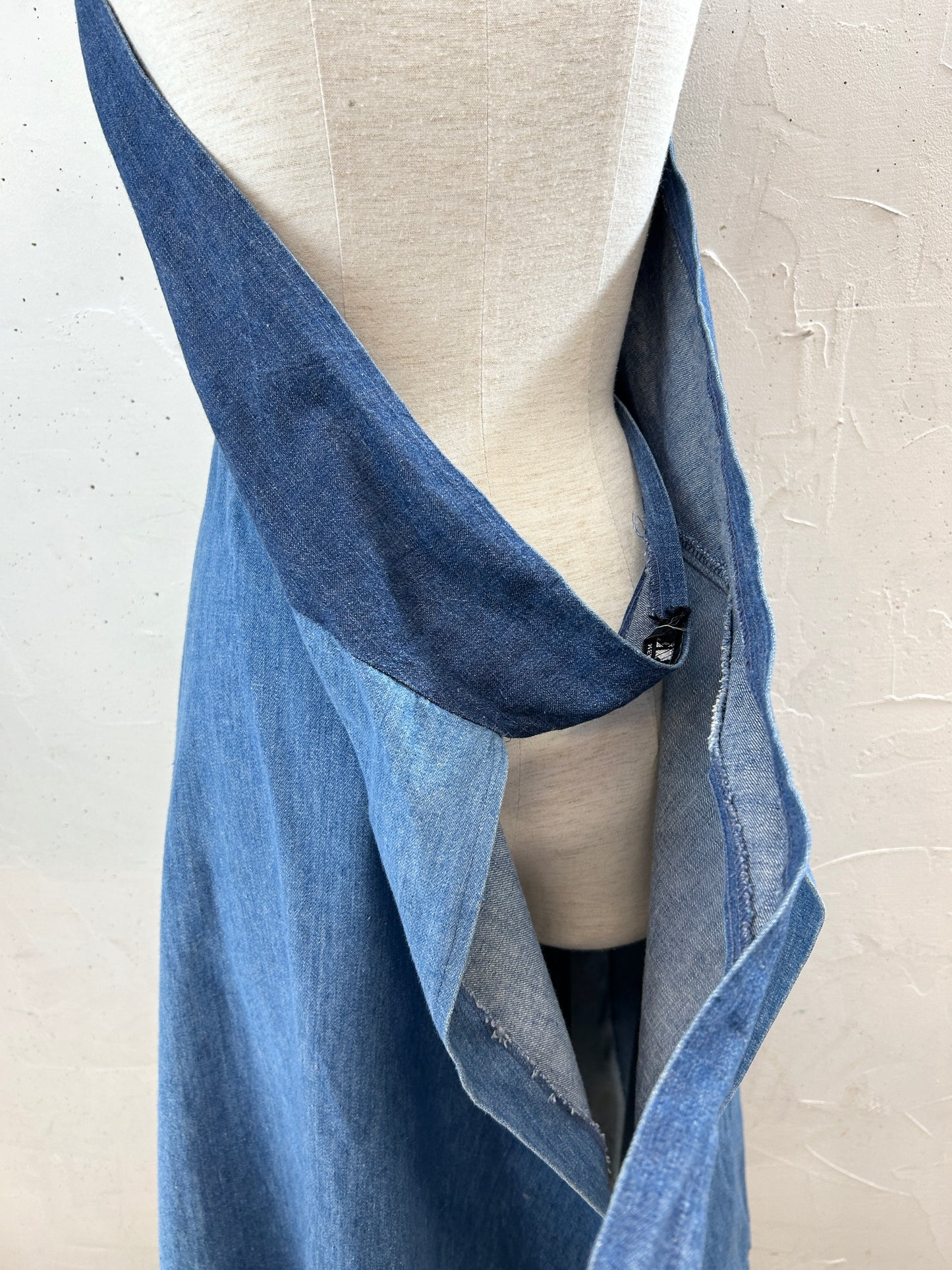 Vintage Dress '70s Denim [H30837]