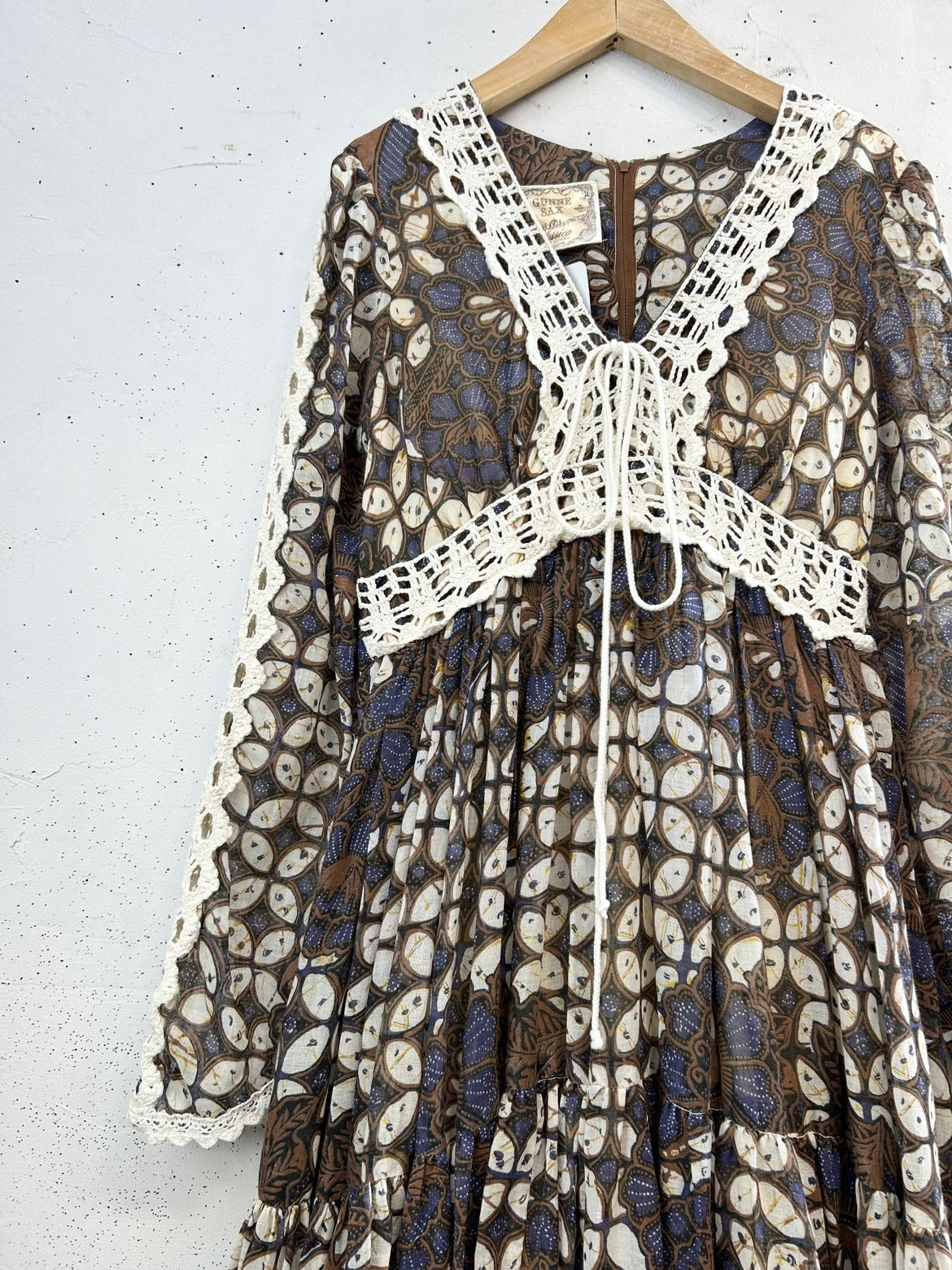 ’70s Vintage Dress でかタグ〜GUNNE SAX〜[E32310]