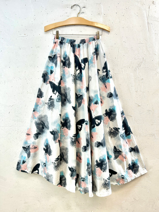 Vintage Hand-printed Skirt [K30792]