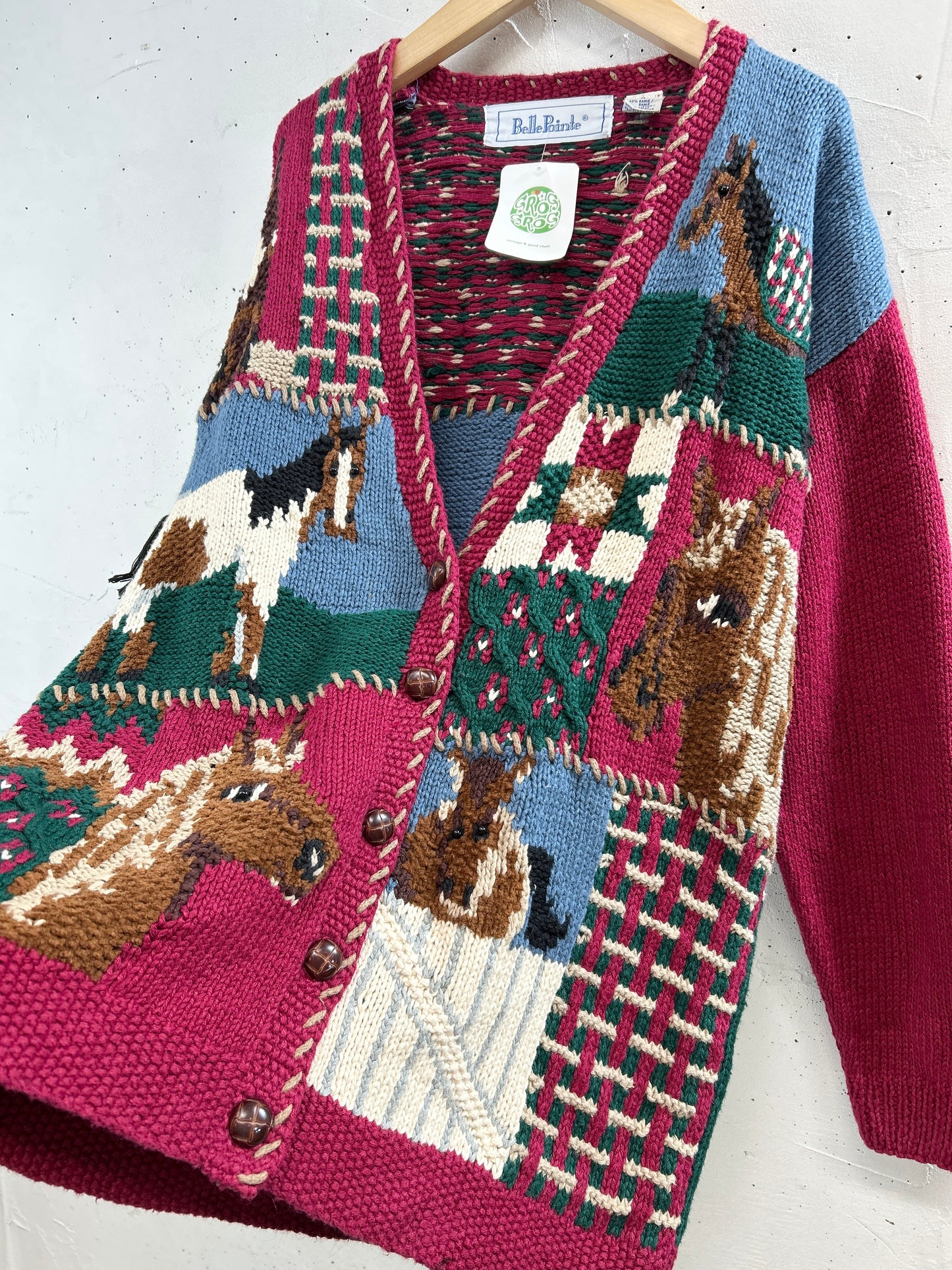 Vintage Cotton  Knit Cardigan [B31485]