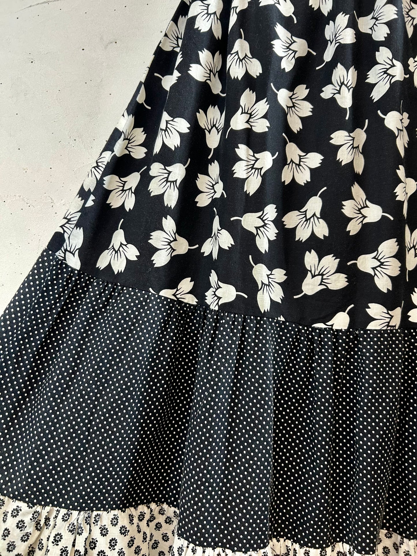 '70s Vintage Tiered Skirt [G30612]