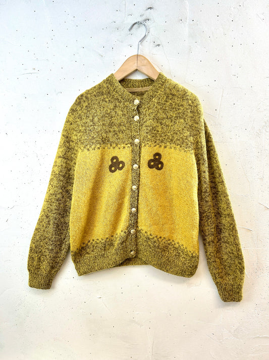 Vintage knit Cardigan [I30335]