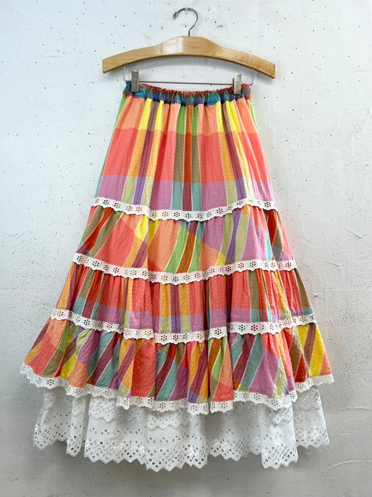 Vintage Skirt 〜Funny dot CRAZY〜 [D32047]