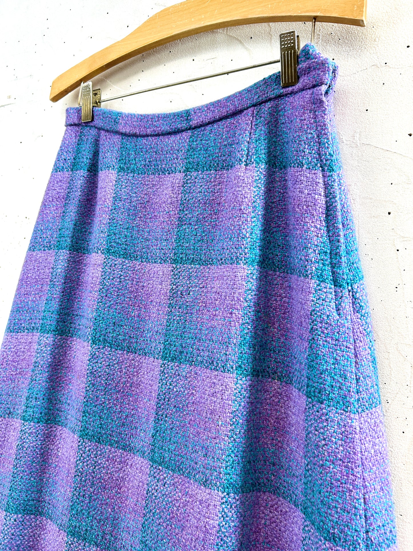 Vintage Plaid Long Skirt [K30932]