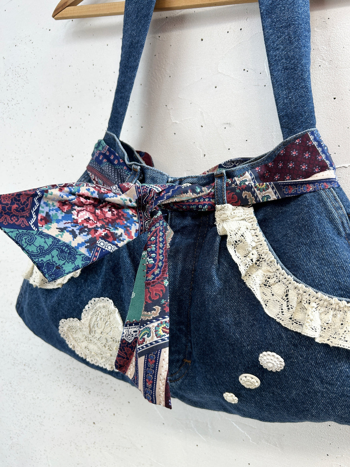 Vintage Denim Custom Bag [J34163]