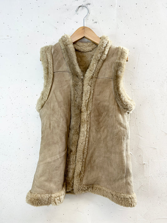 Vintage Leather Vest [J30659]