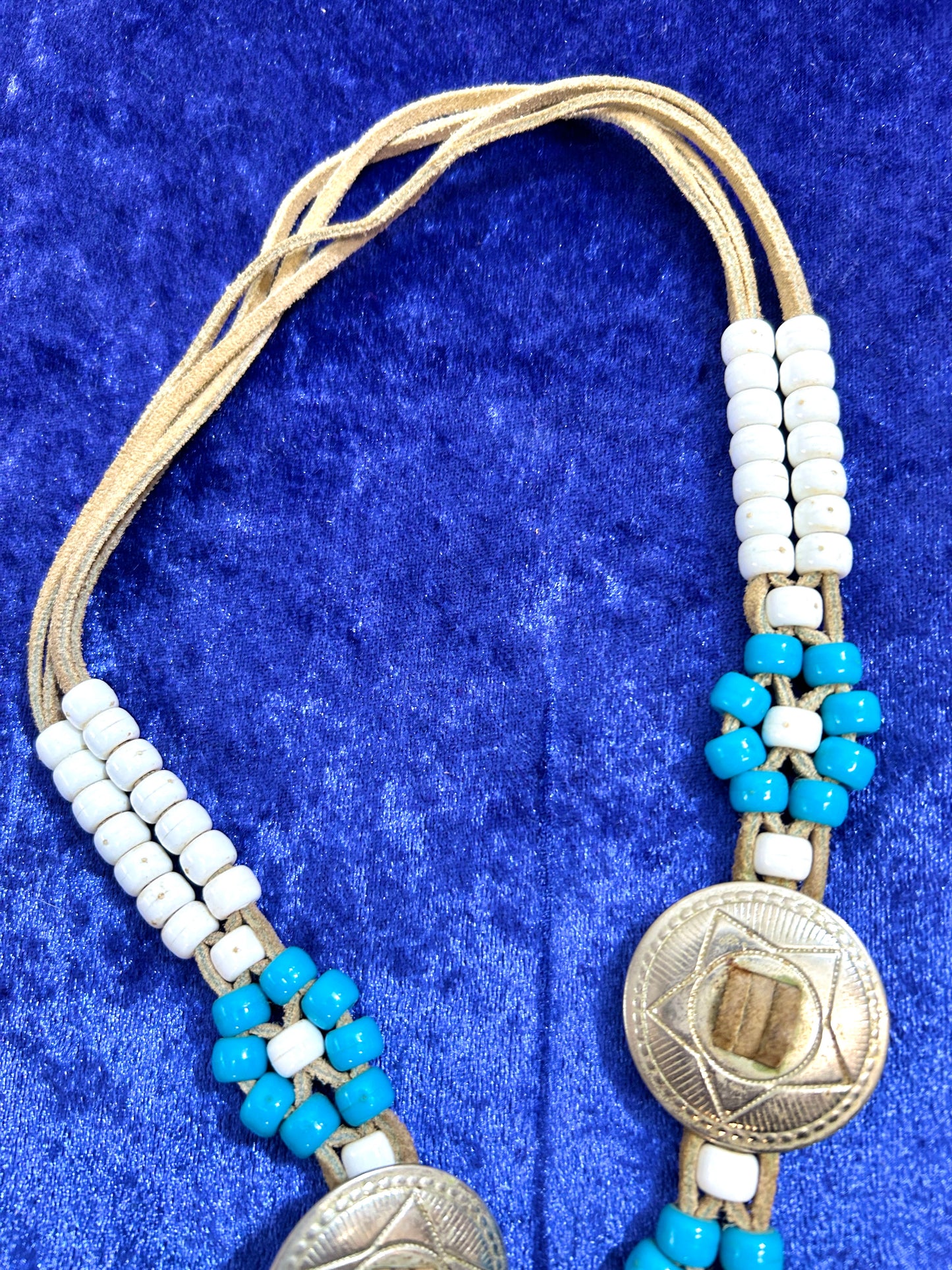 Vintage beaded necklace [I30343]