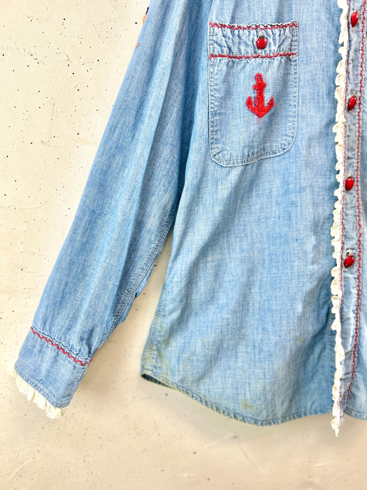 Vintage Chambray Shirt 〜Sears〜 [K30800]