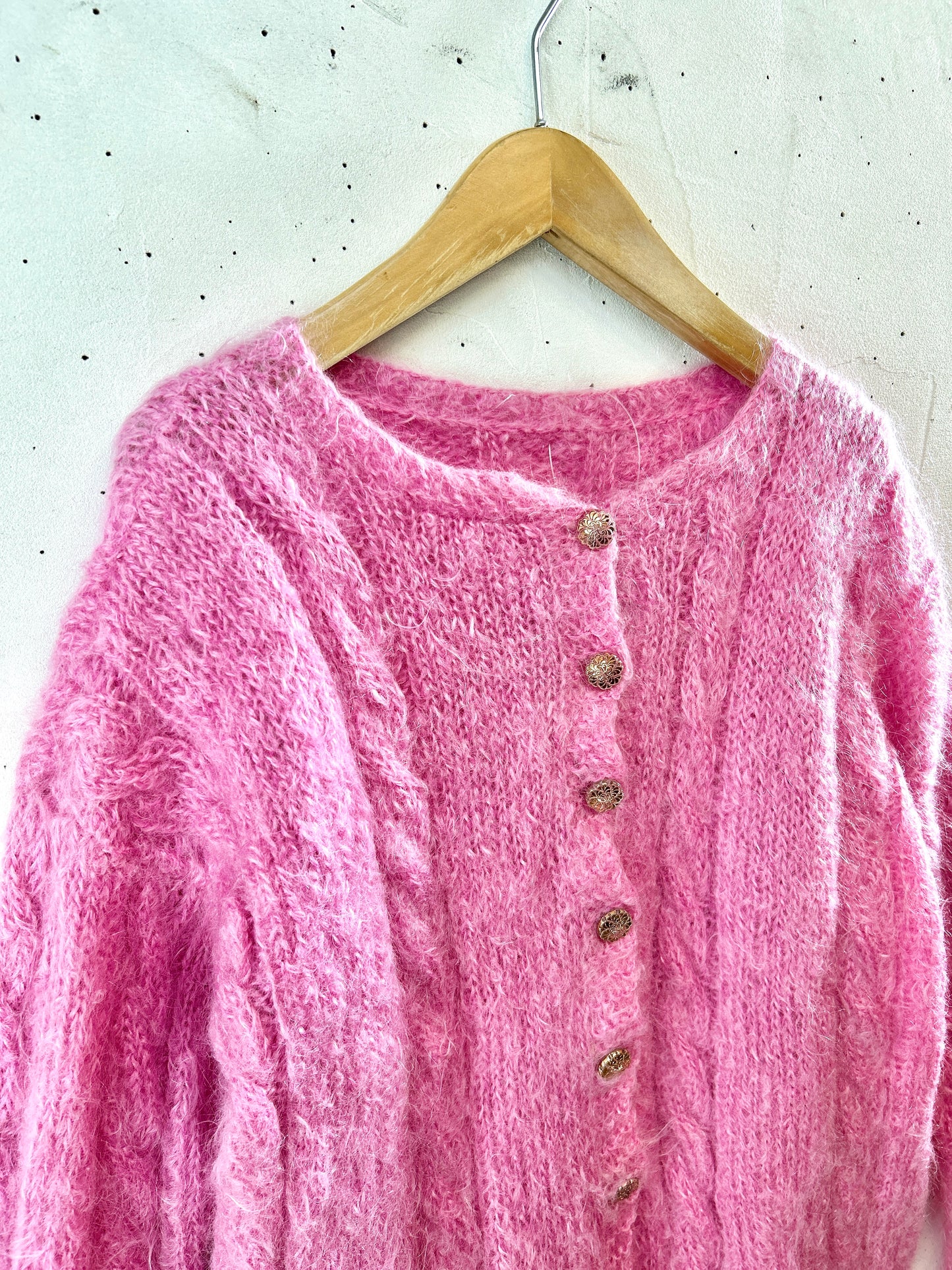 Vintage Mohair Knit Cardigan [K30739]
