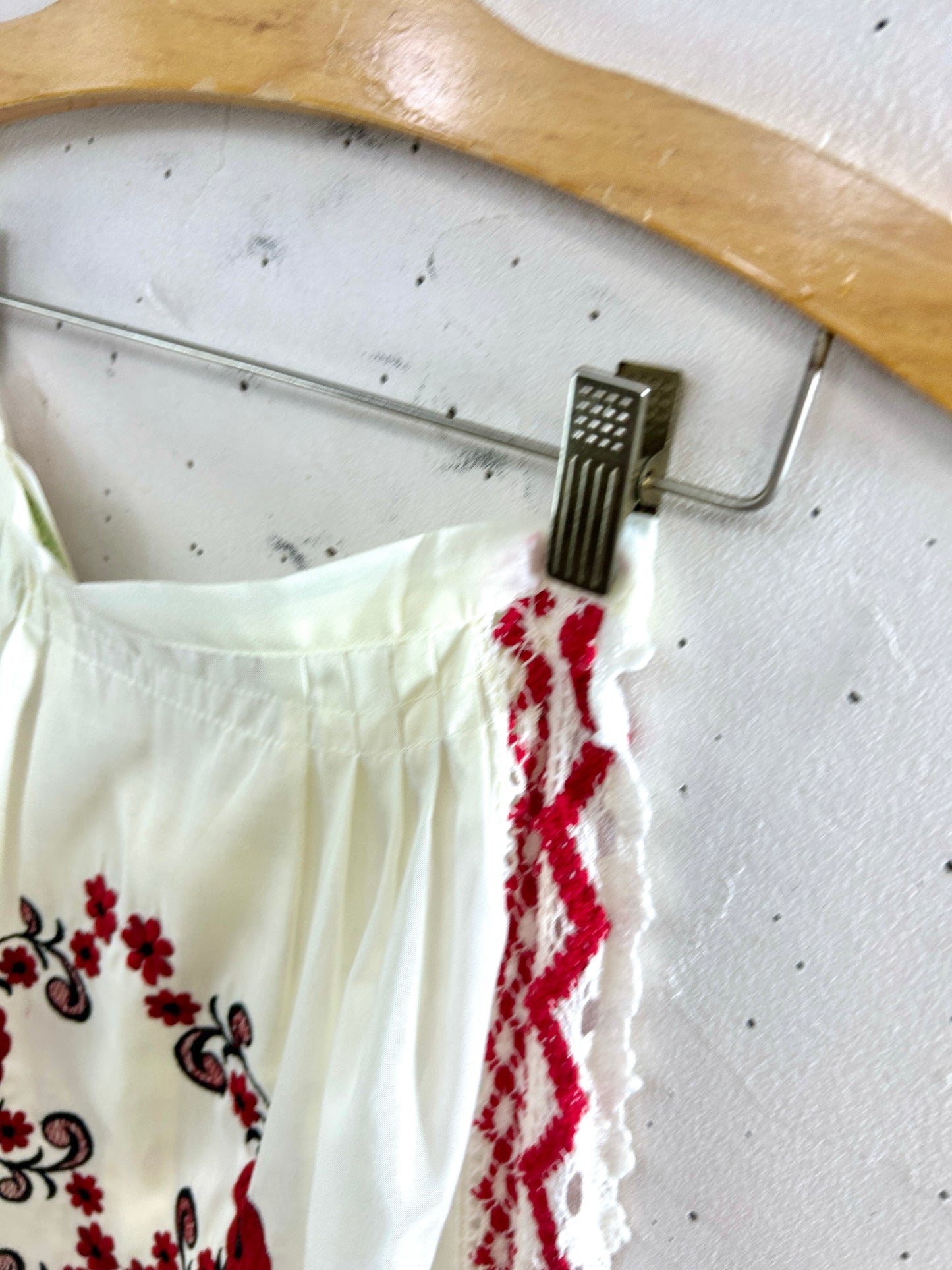 Vintage Embroidery Apron [F32914]