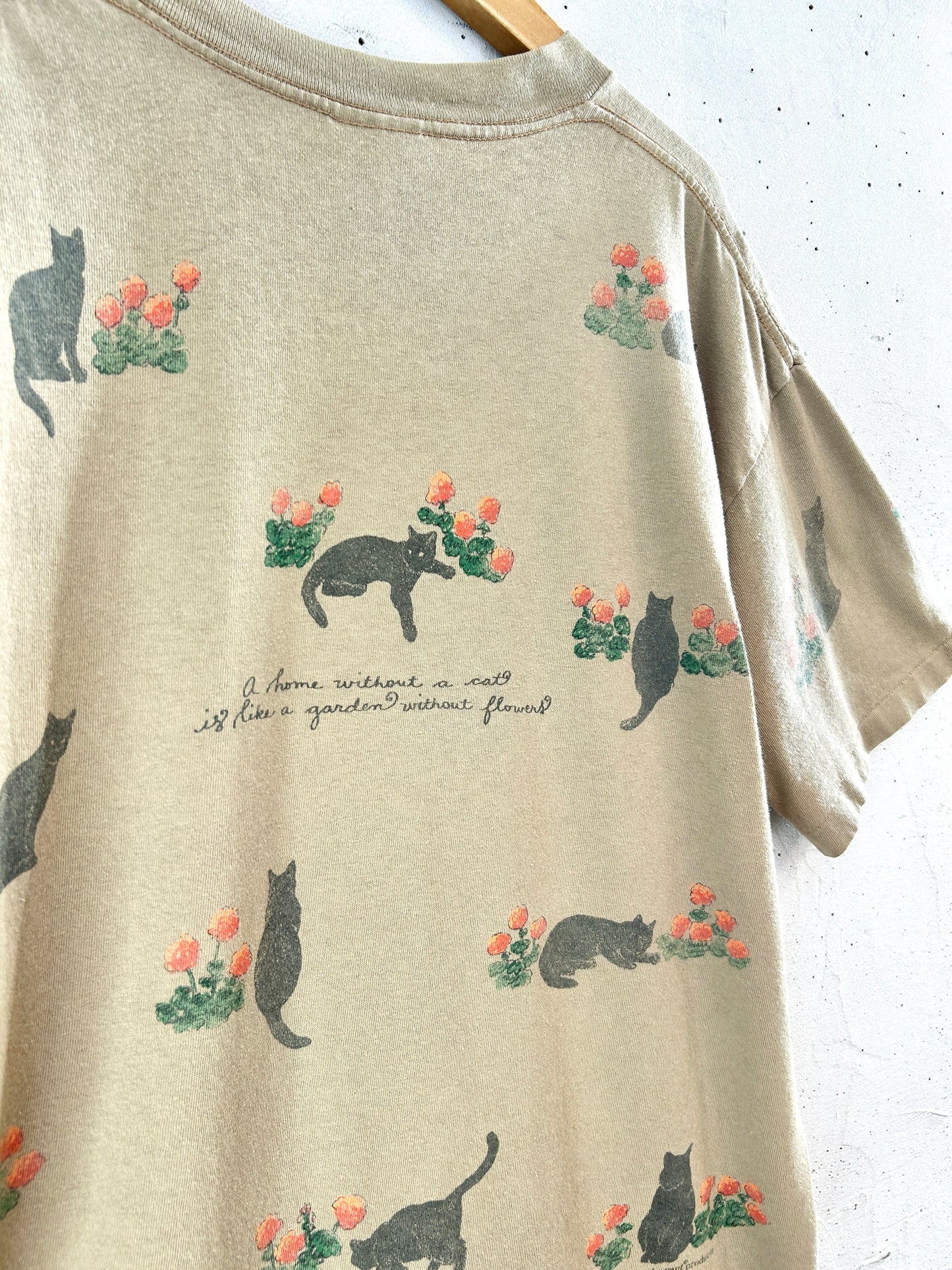 ’90s Vintage Full Print T-Shirt 〜rel.e.vant products〜 MADE IN USA [F32853]