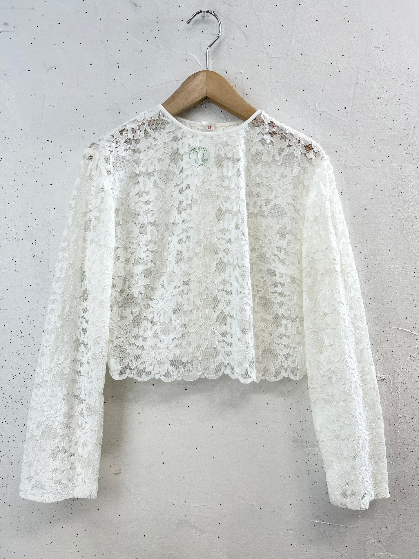 Vintage White Lace Blouse [F32575]
