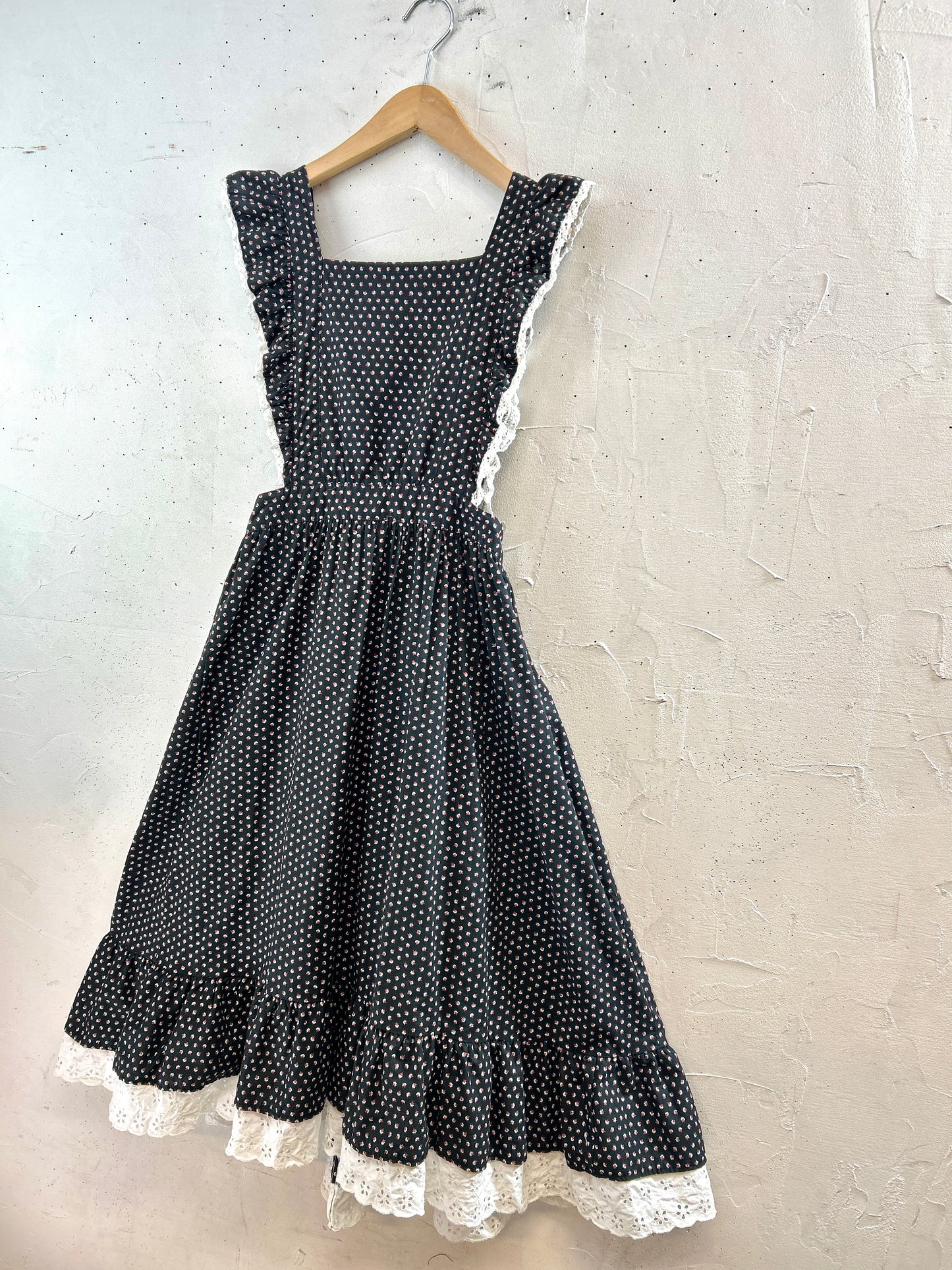 '70s Vintage Apron Dress FABRIQUE EN FRANCE [J30592]
