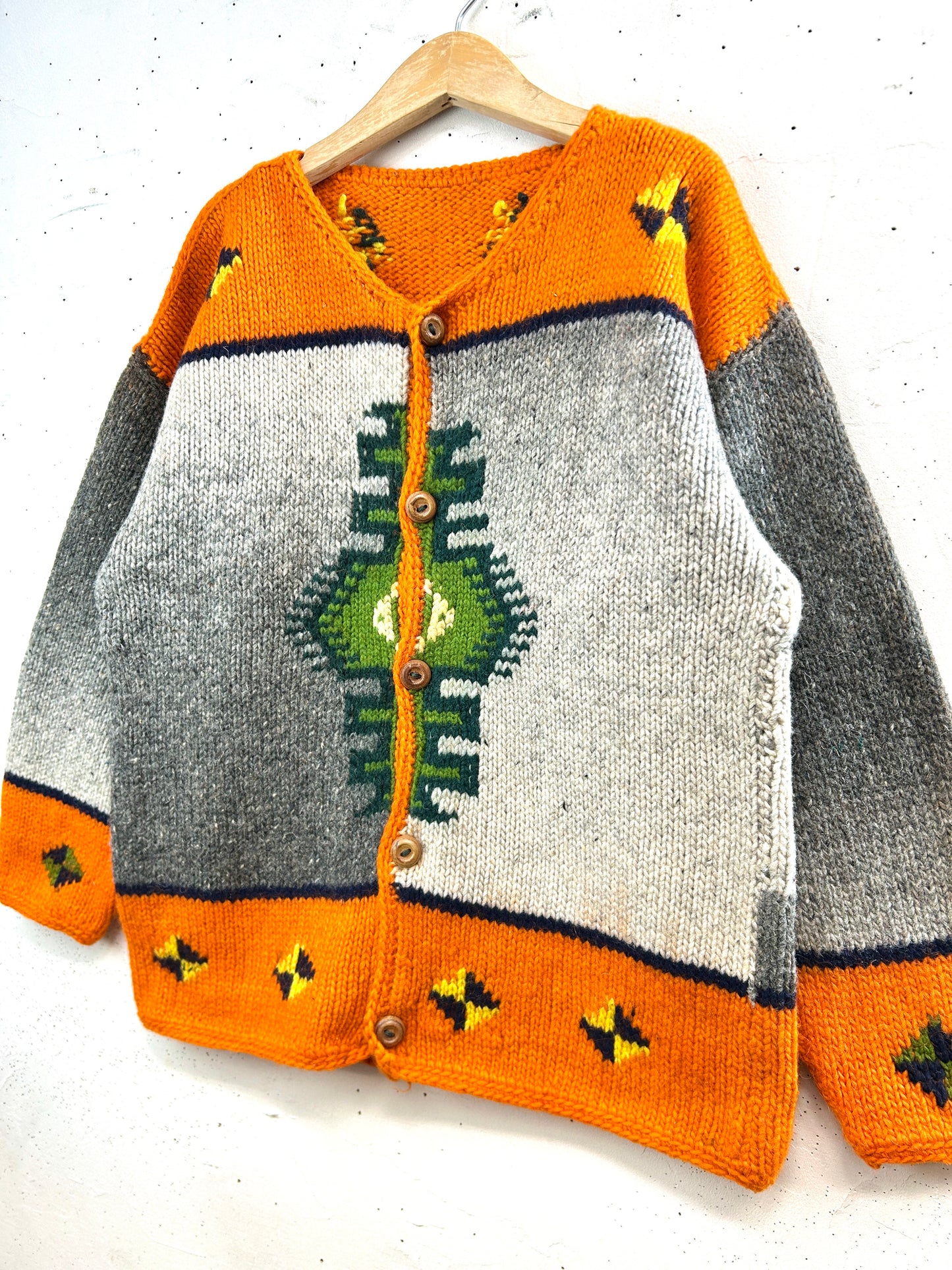 Vintage Hand Knit Cardigan [L31061]
